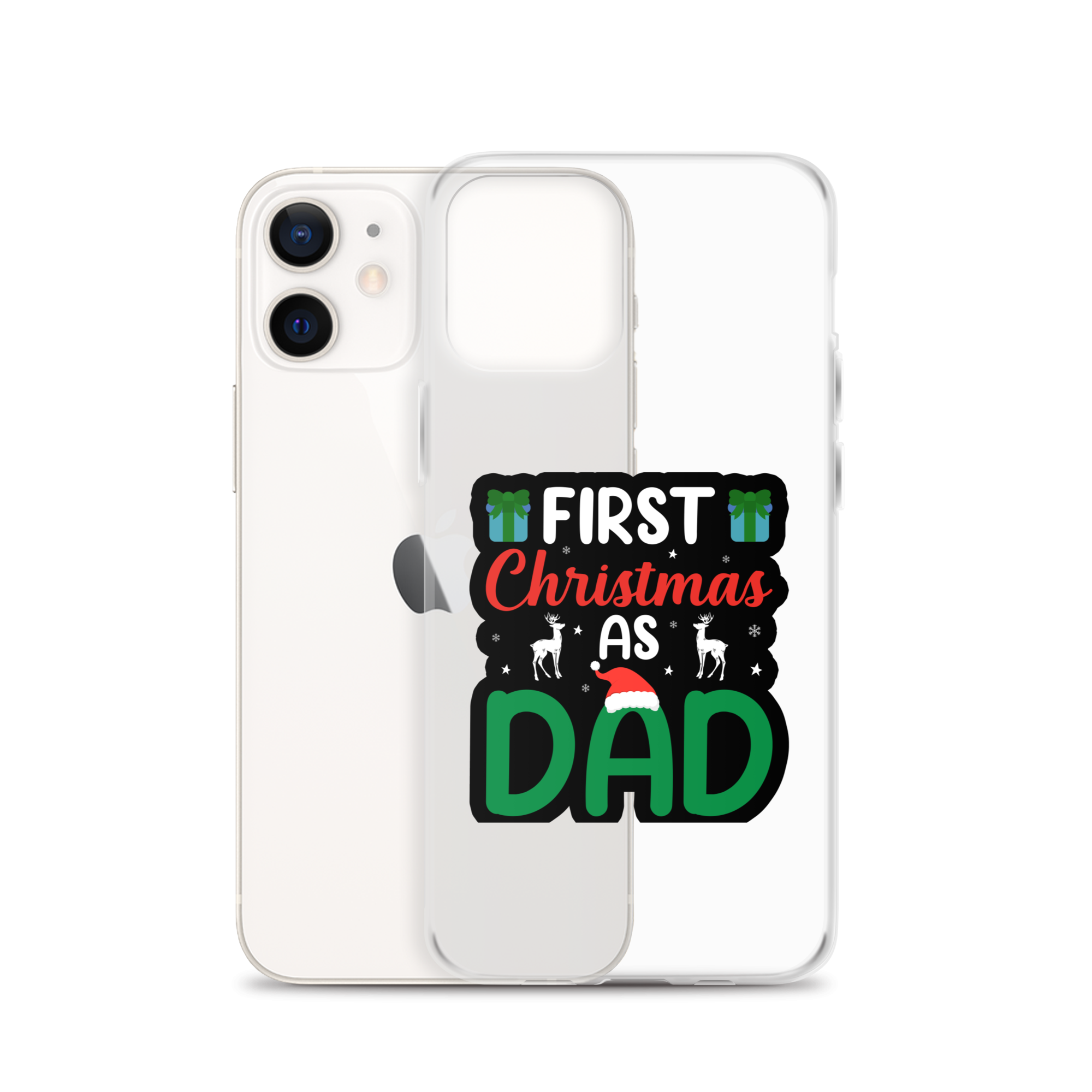 First Christmas As Dad Clear Case for iPhone®