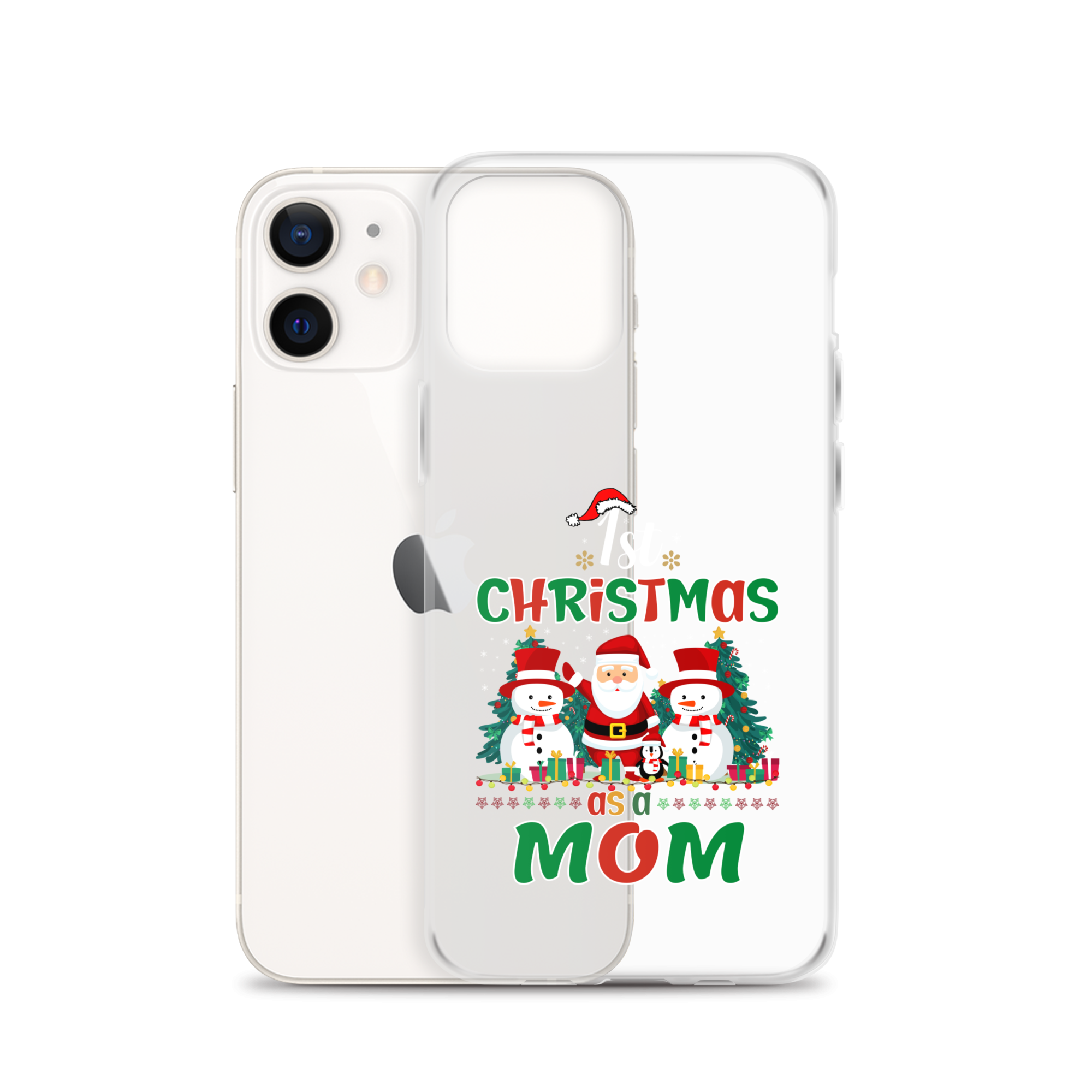 1st Christmas As A Mom Clear Case for iPhone®