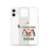 1st Christmas As A Mom Clear Case for iPhone®