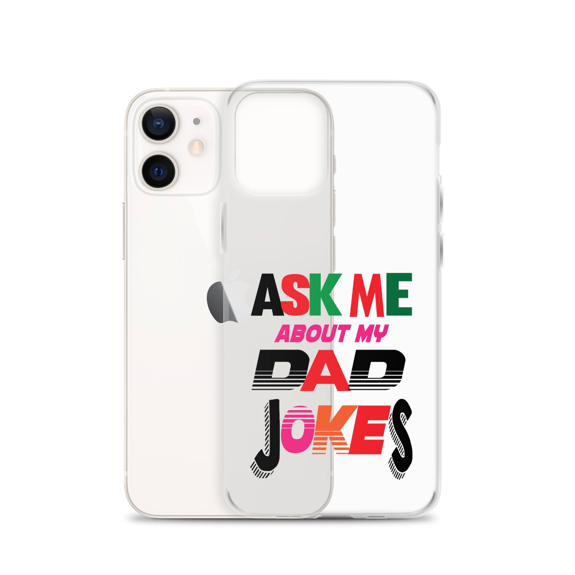 Ask Me About My Dad Jokes Clear Case for iPhone®