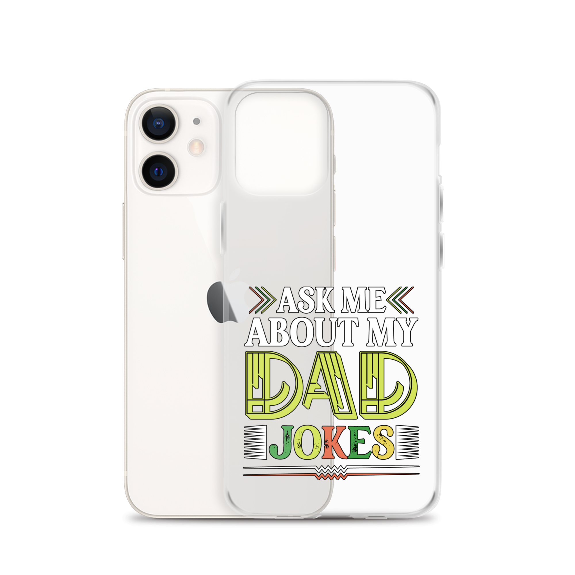 Ask Me About My Dad Jokes Clear Case for iPhone®