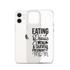 Eating Donuts For Two Funny Pregnant Mom Clear Case for iPhone®