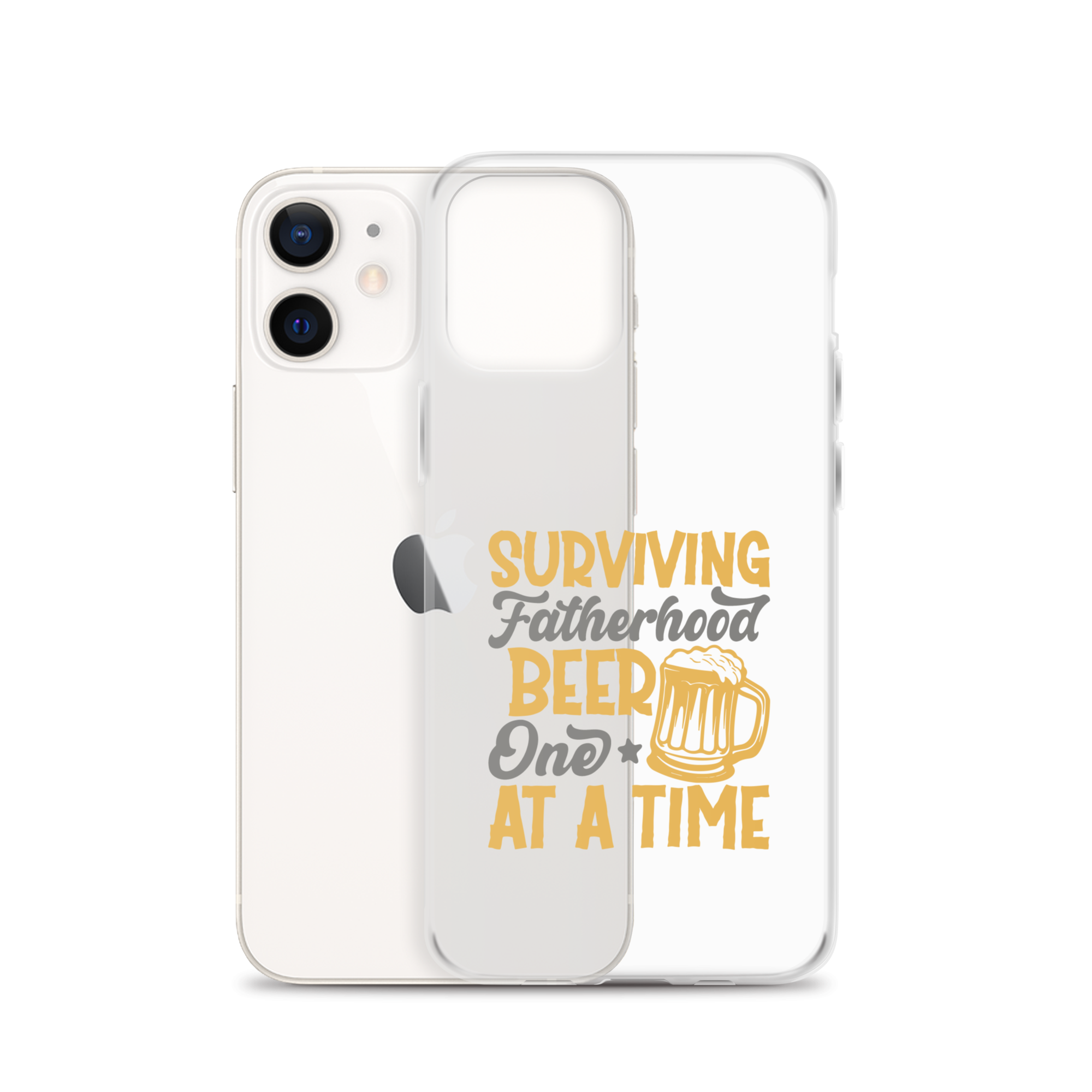 Surviving Fatherhood One Beer At A time Clear Case for iPhone®