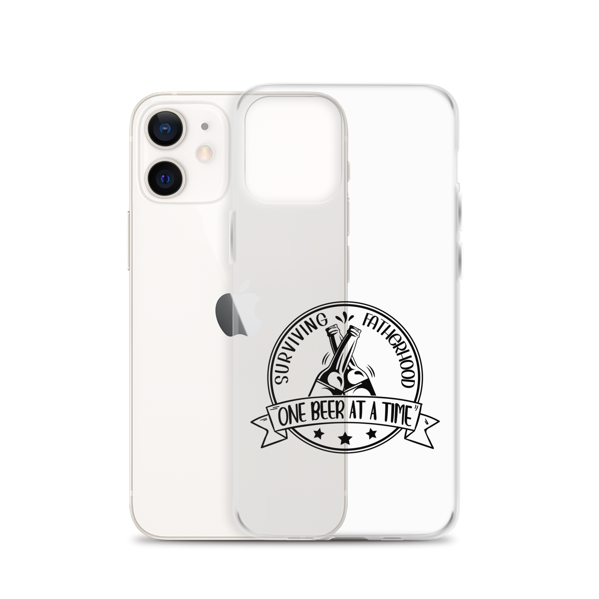 Surviving Fatherhood One Beer At A time Clear Case for iPhone®