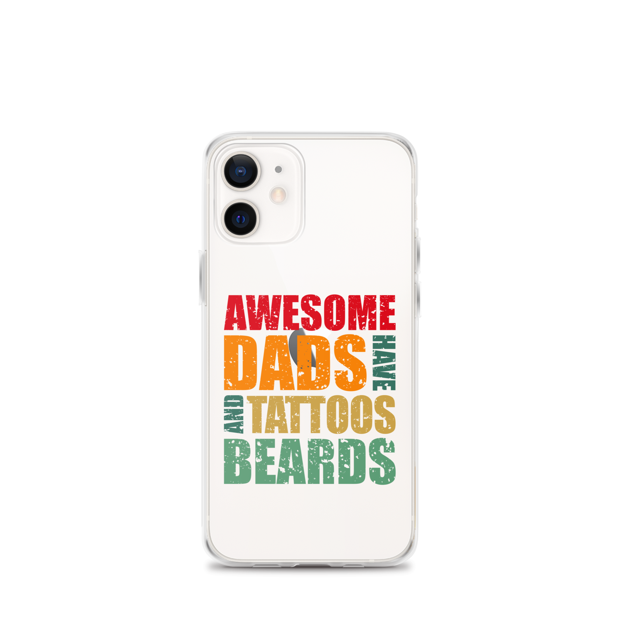 Awesome Dads Tattoos Beards Clear Case for iPhone®