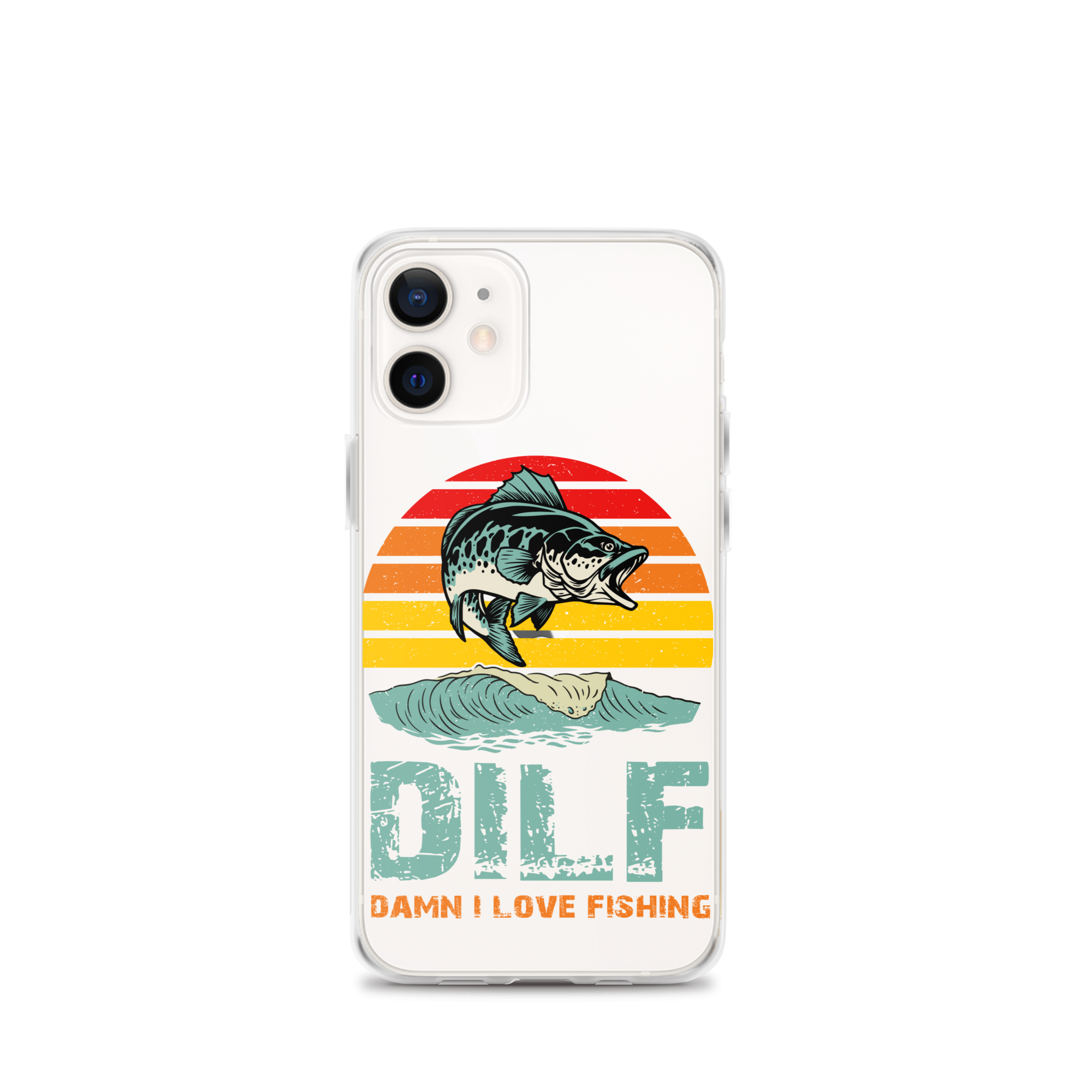 Dilf Damn I Love Fishing Clear Case for iPhone®