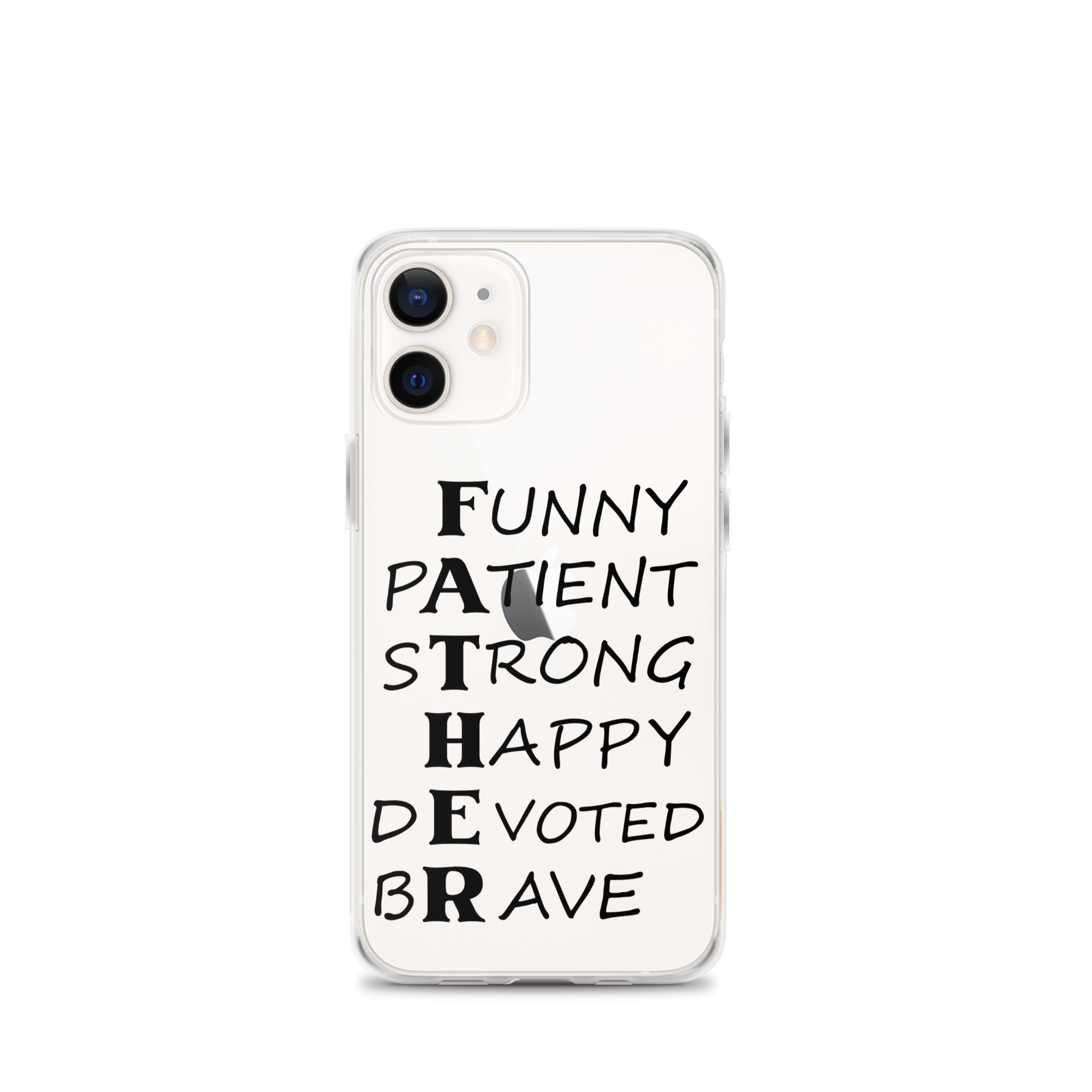 Funny Patient Strong Happy Devoted Brave Clear Case for iPhone®