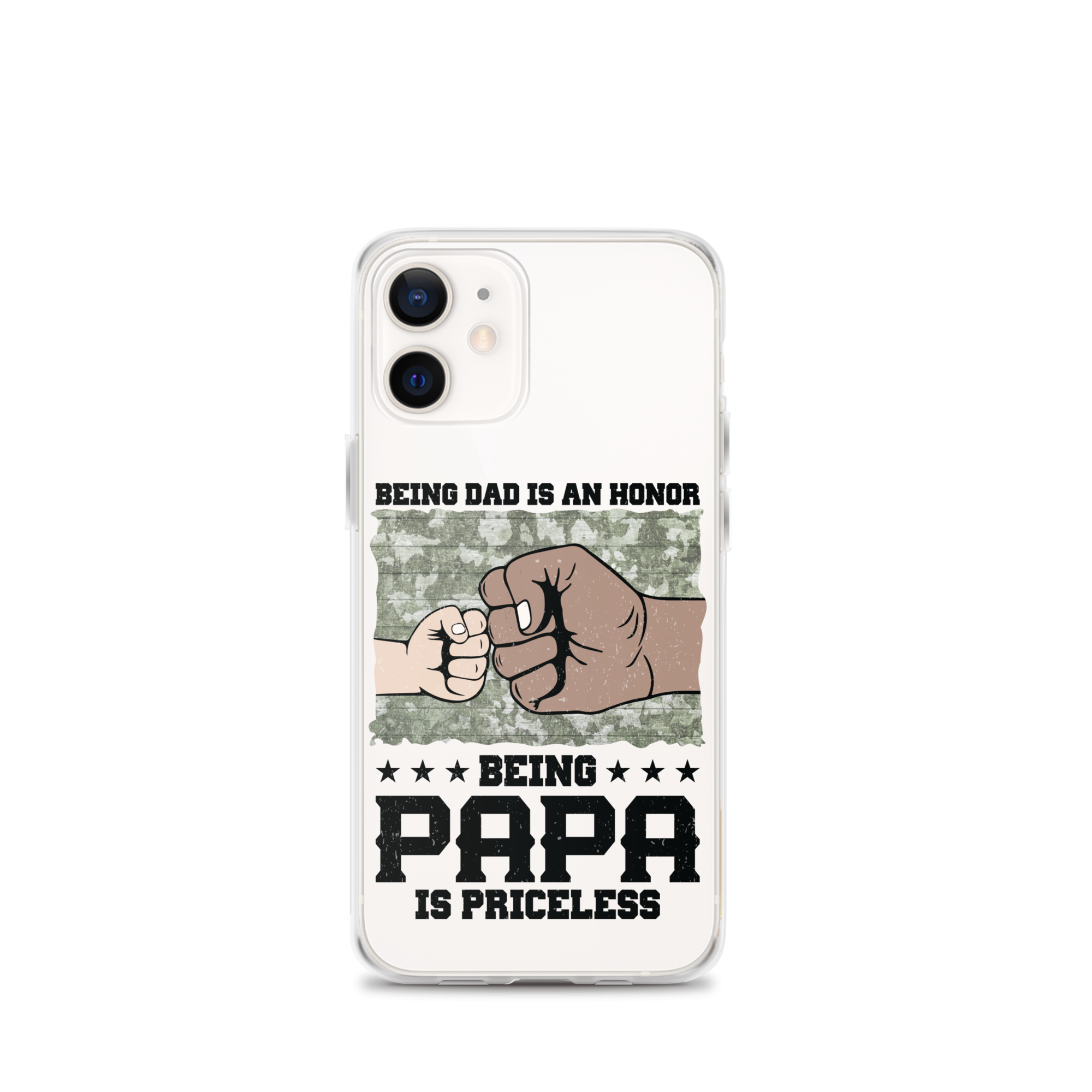 Being Dad Is An Honor Being Papa Is Priceless Clear Case for iPhone®