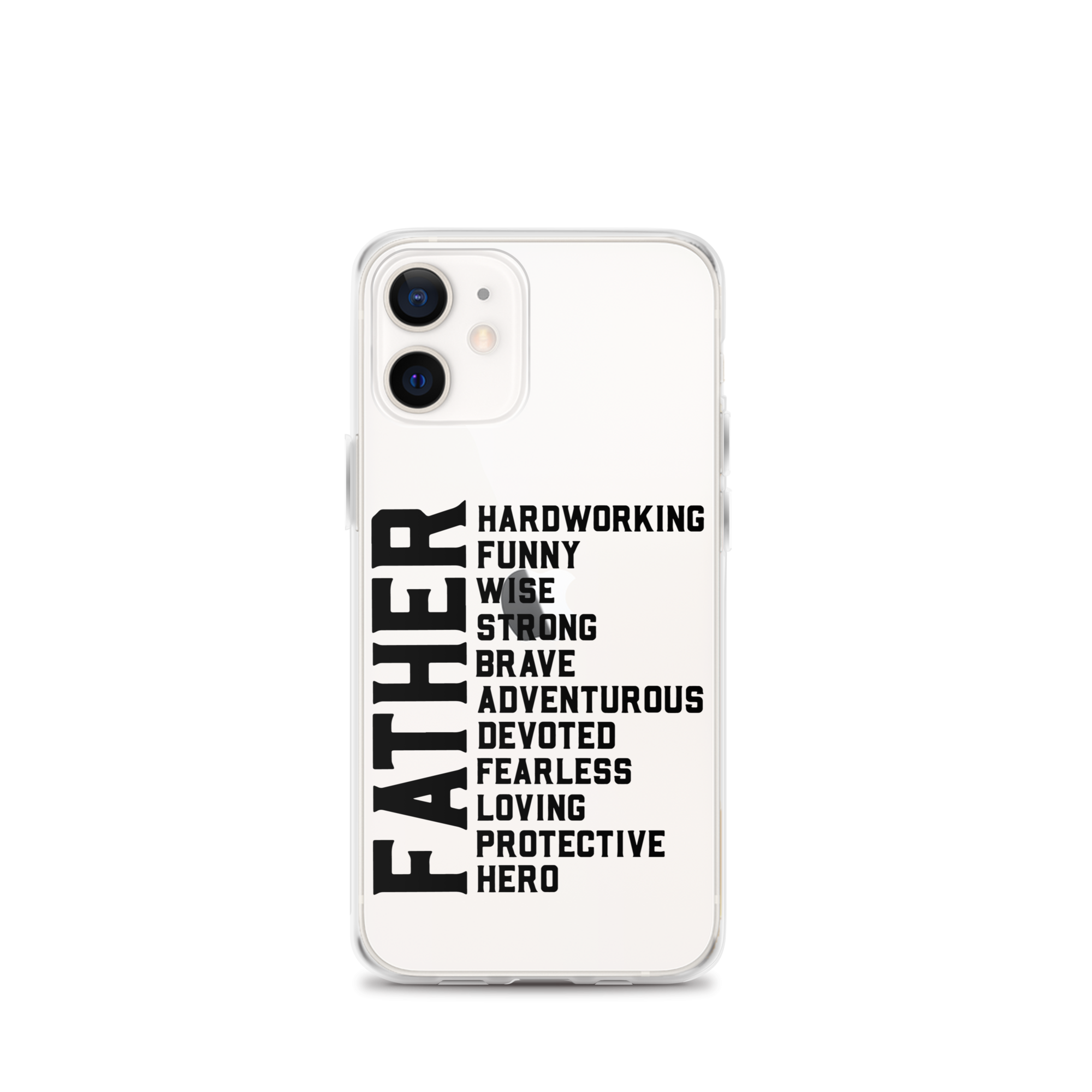 Father Hardworking funny Wise Strong Clear Case for iPhone®