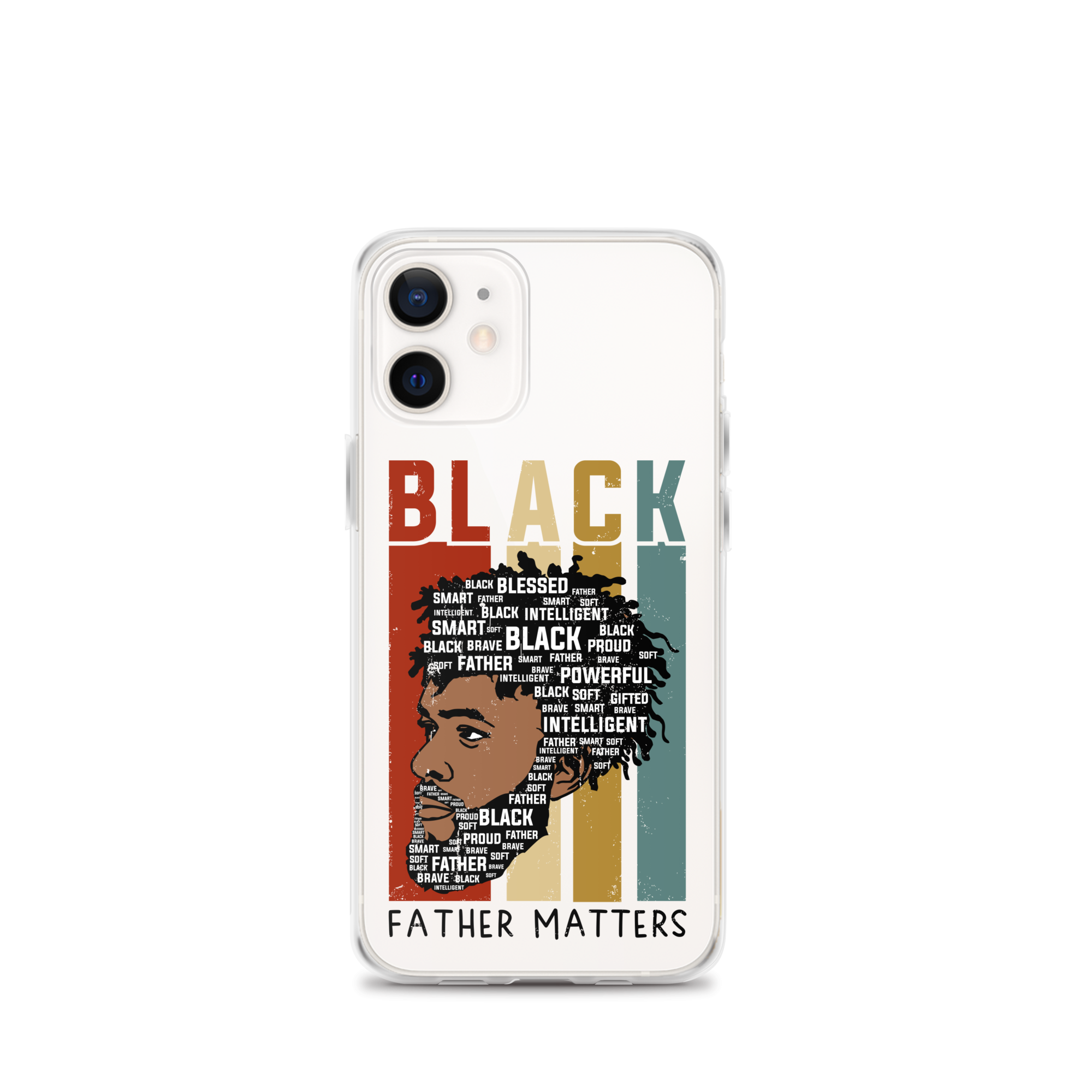 Black Father Matters Clear Case for iPhone®