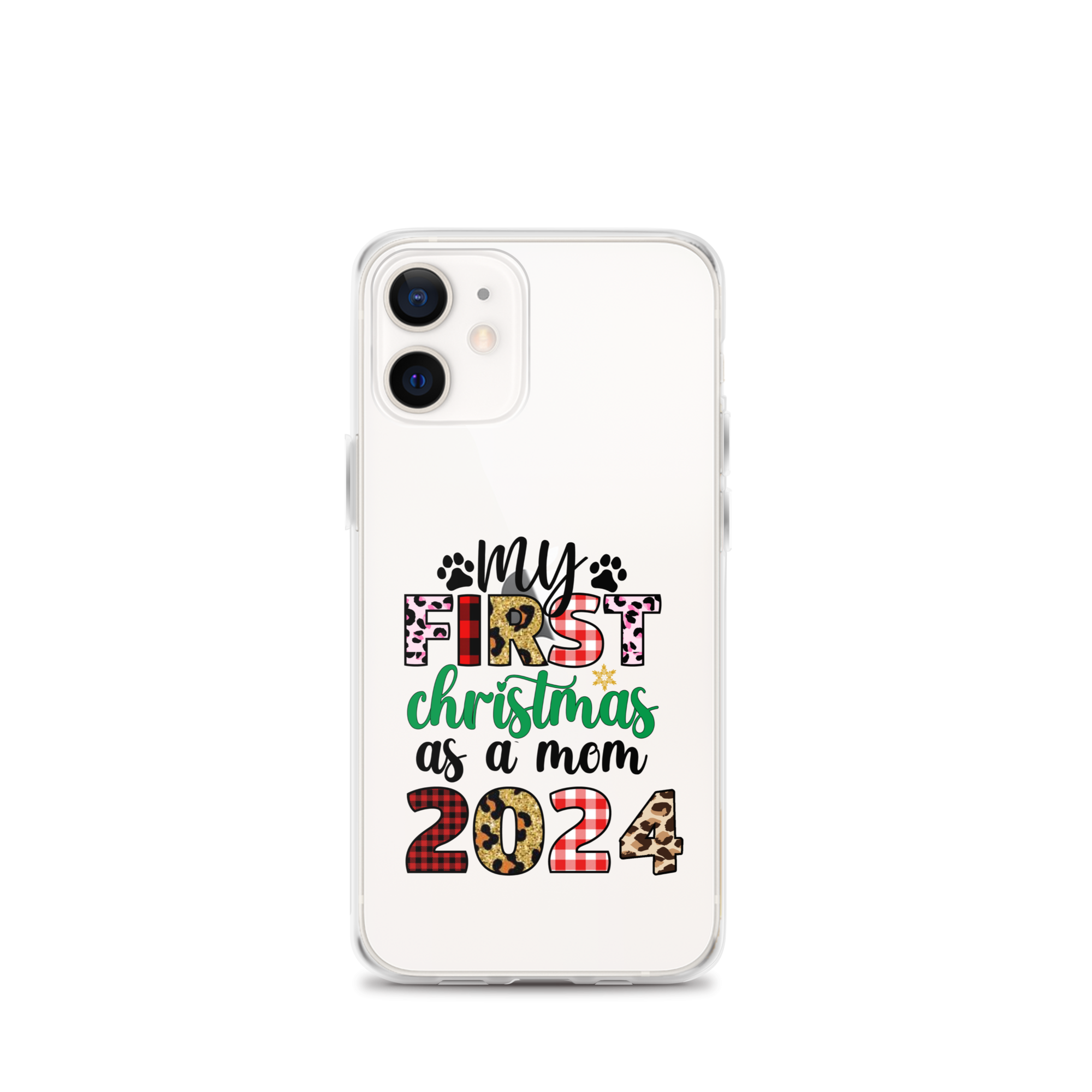 My First Christmas As A mom 2024 Clear Case for iPhone®