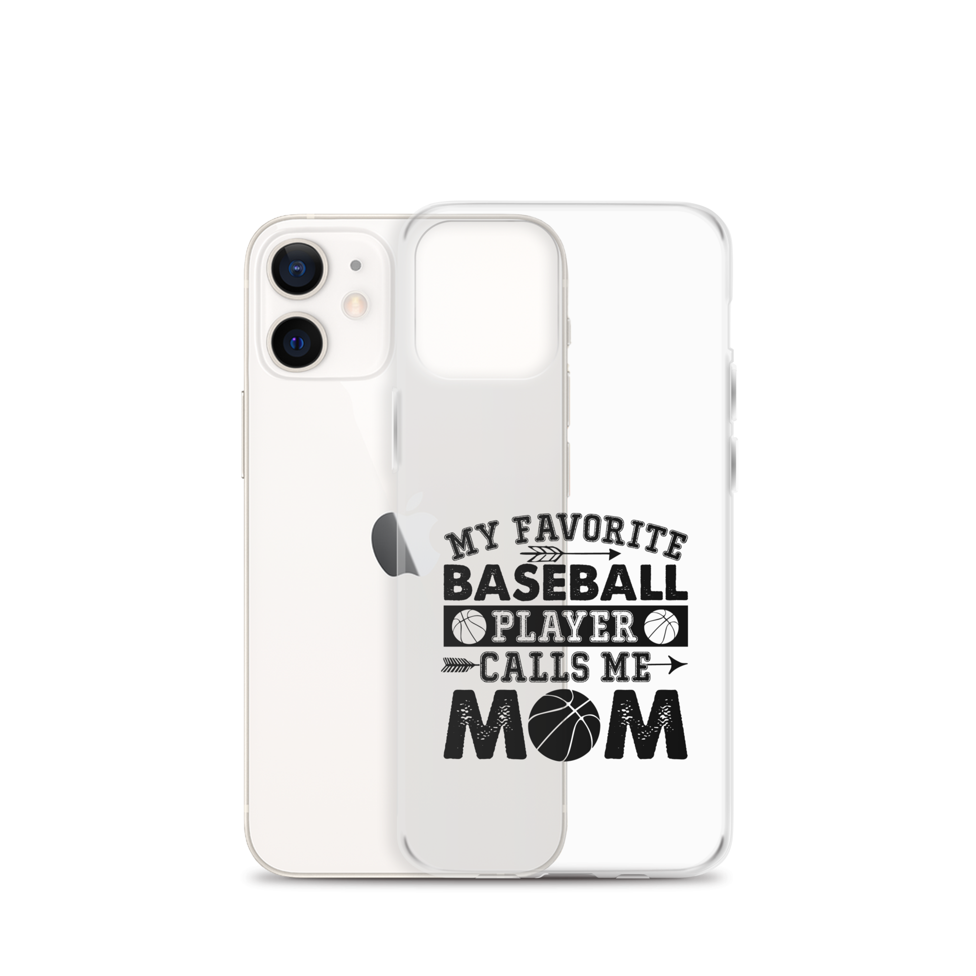 My Favorite Baseball Player Calls Me Mom Clear Case for iPhone®