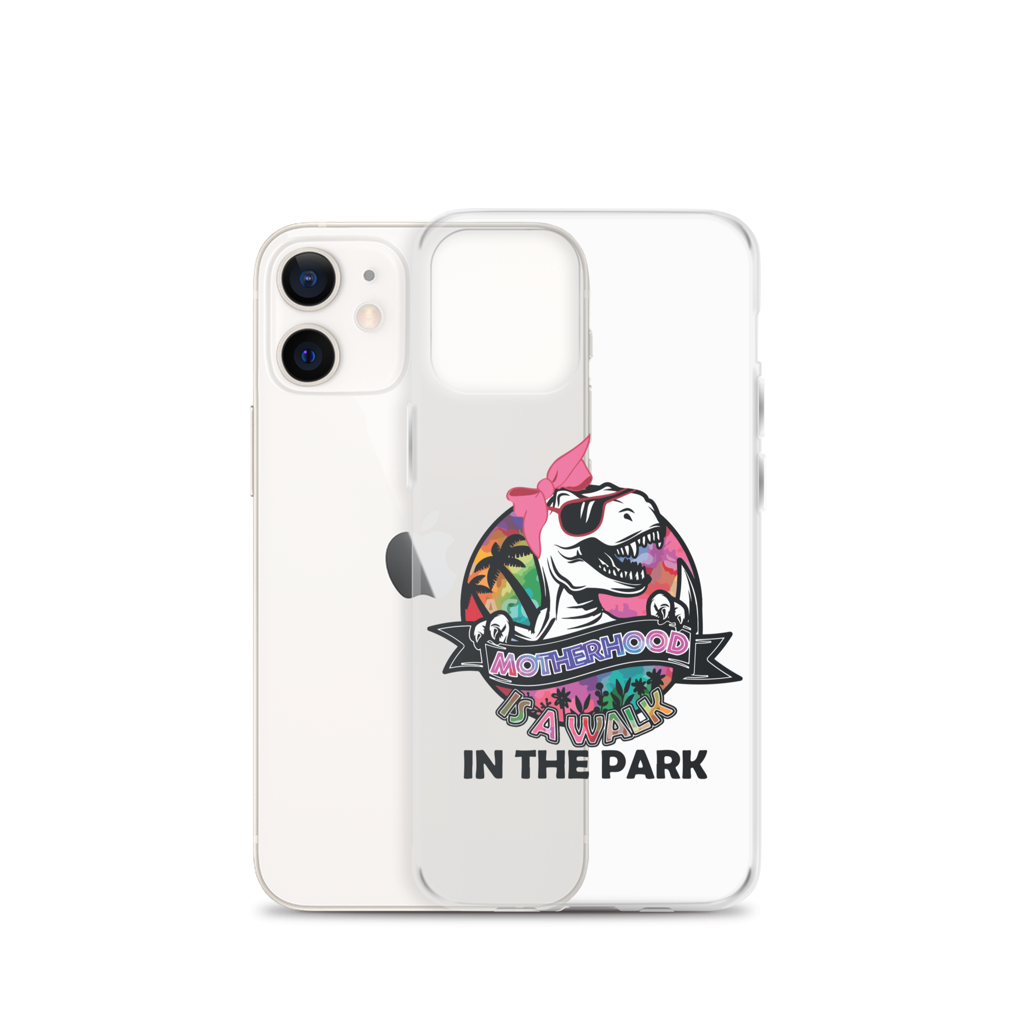 Motherhood Is A Walk In The Park Clear Case for iPhone®