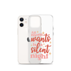 All Mom Wants Is A Silent Night Clear Case for iPhone®