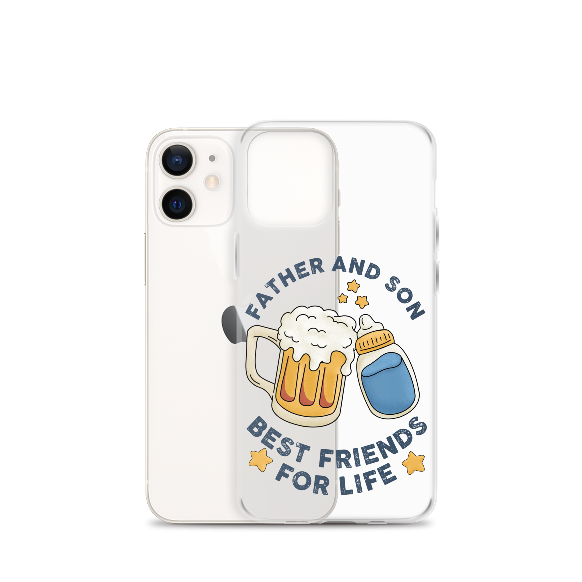 Father And Son Best Friends For Life Clear Case for iPhone®