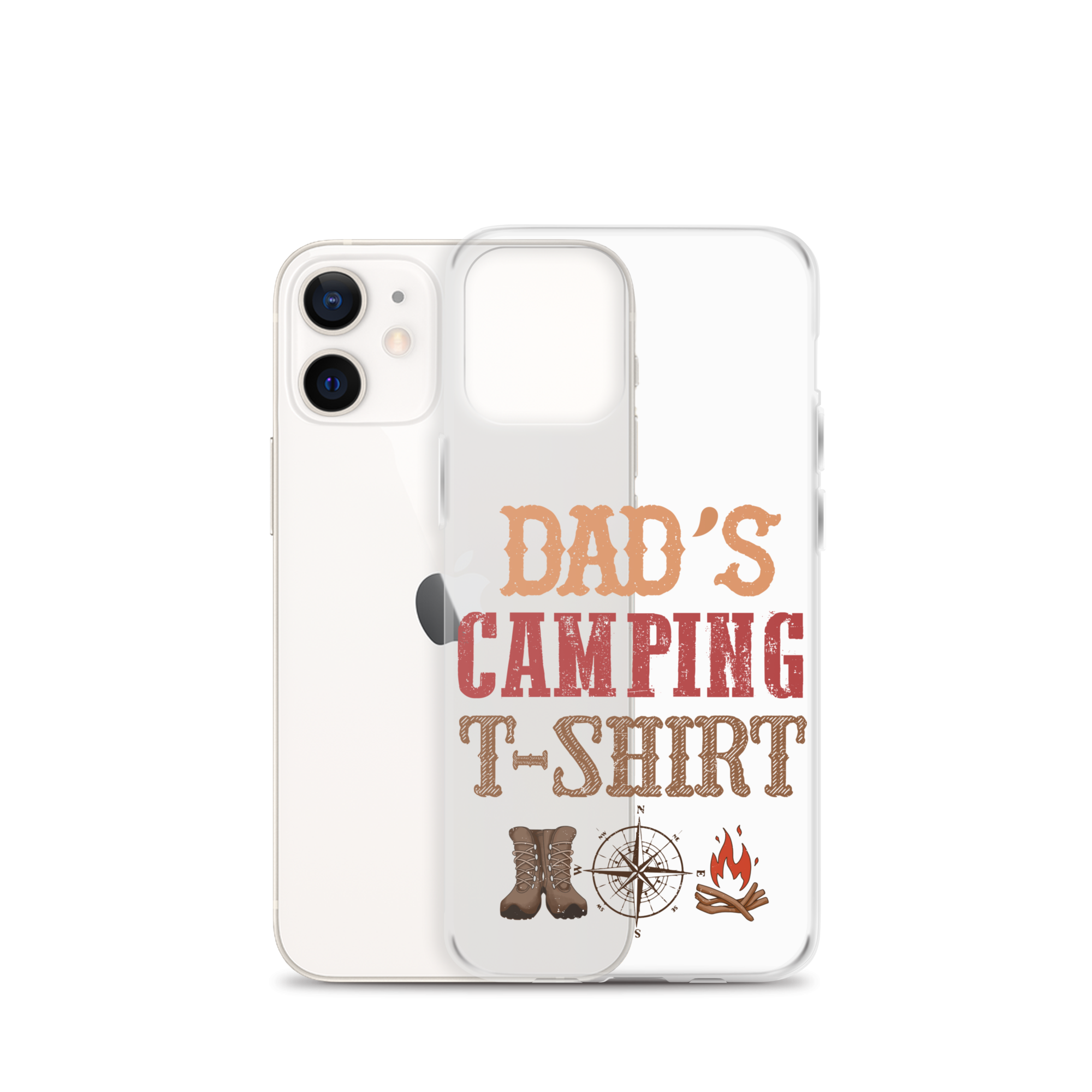 Dad's Camping T-Shirt Clear Case for iPhone®