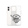 Dad's Garage Free Advice And Cold Beer Clear Case for iPhone®