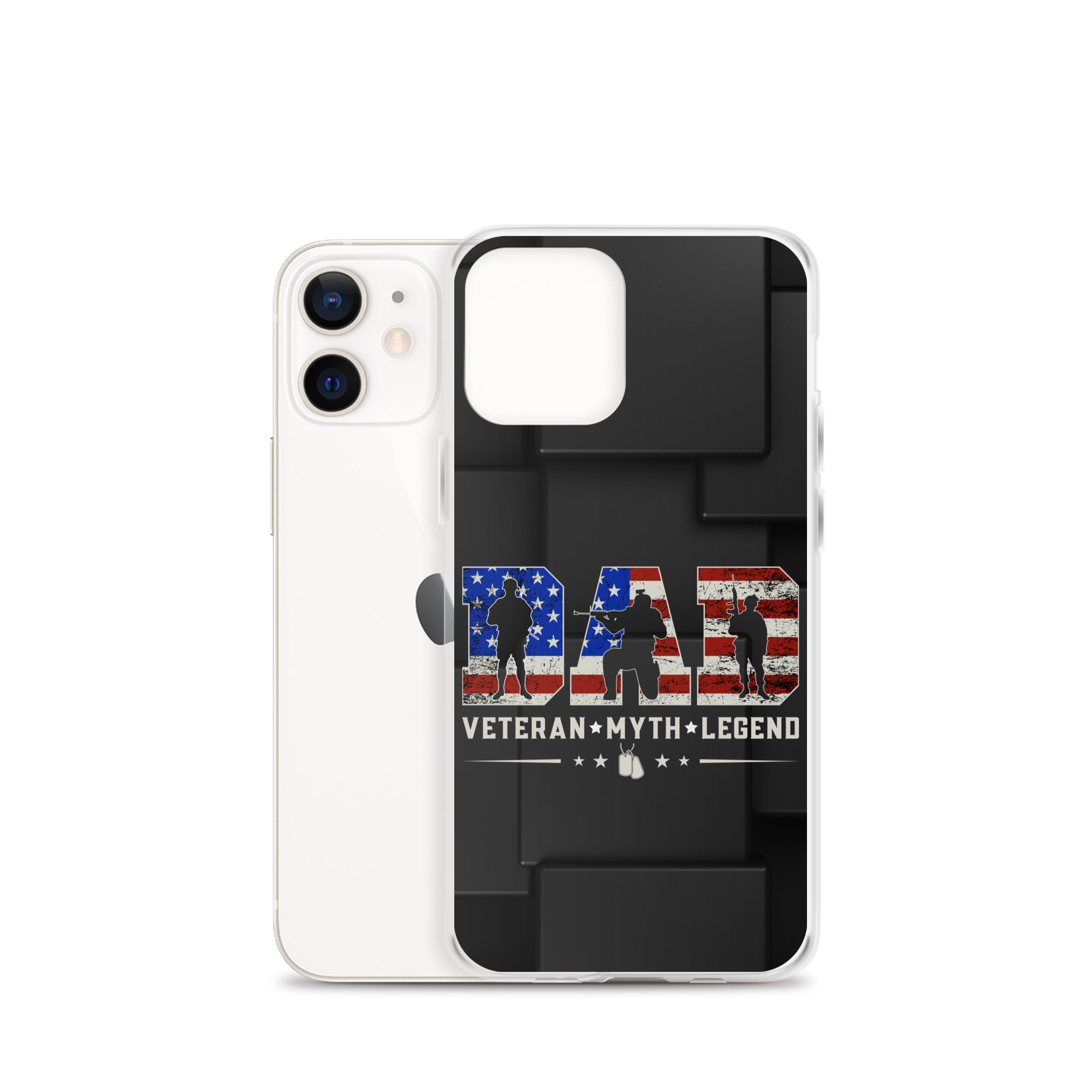 Dad Veteran Myth Legend Clear Case for iPhone®