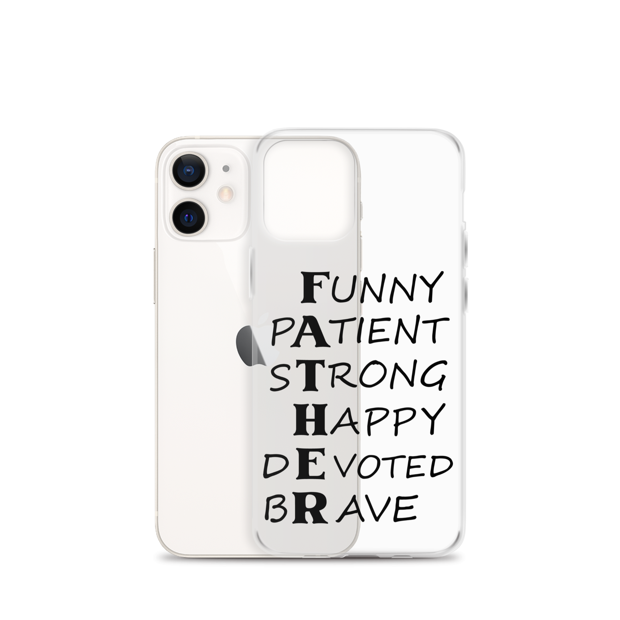 Funny Patient Strong Happy Devoted Brave Clear Case for iPhone®