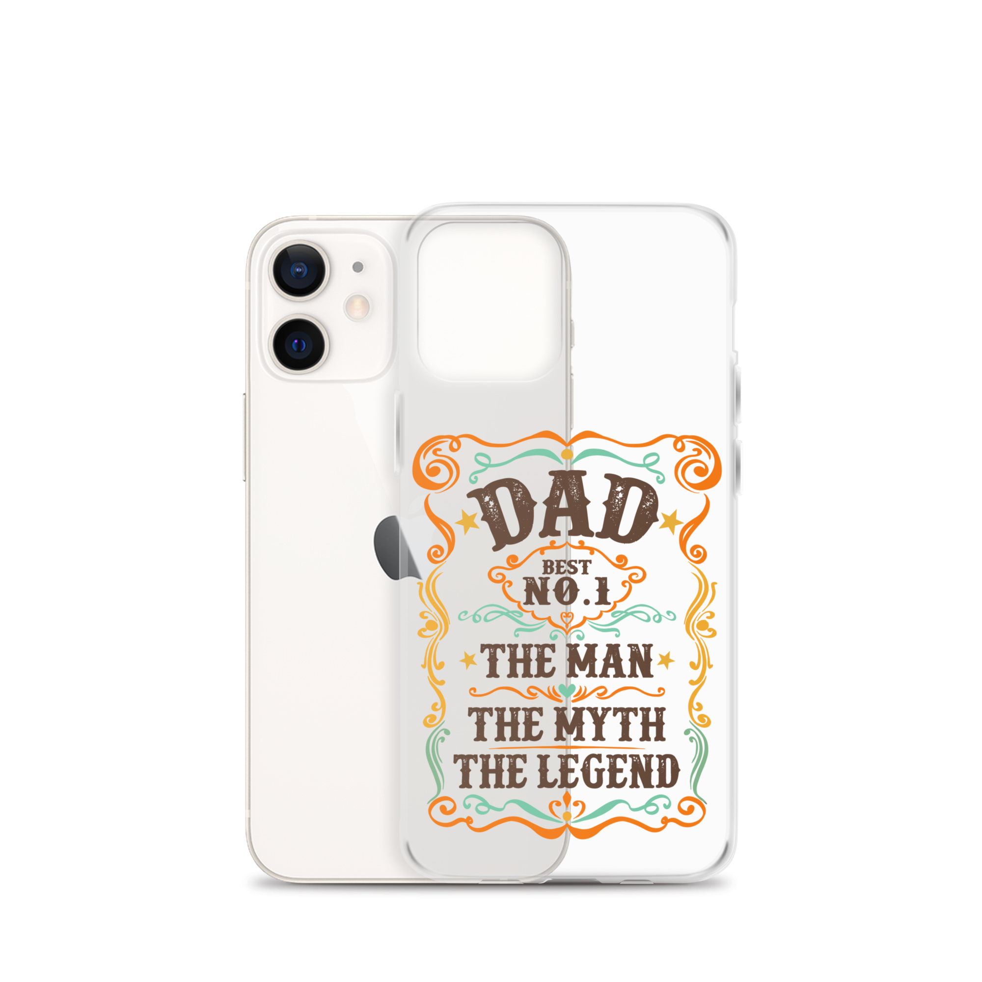 Dad Best Number 1 The Man The Myth The Legend Clear Case for iPhone®