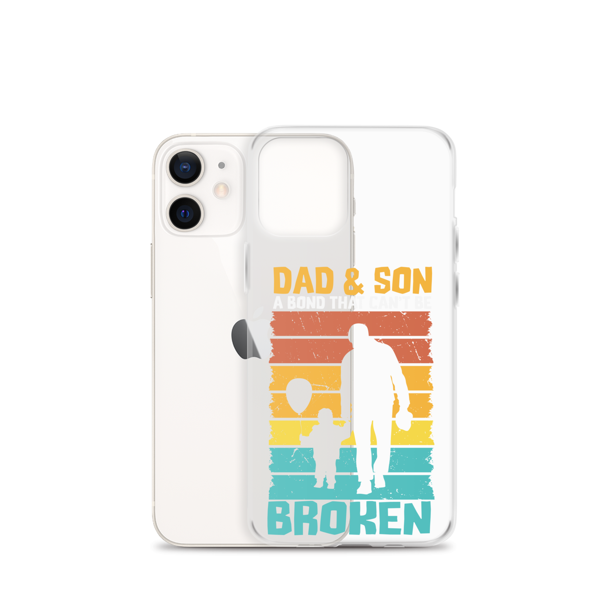 Dad And Son A Bond that can't Be Broken Clear Case for iPhone®