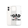 Dad Of 1 Boy And 2 Girls Clear Case for iPhone®