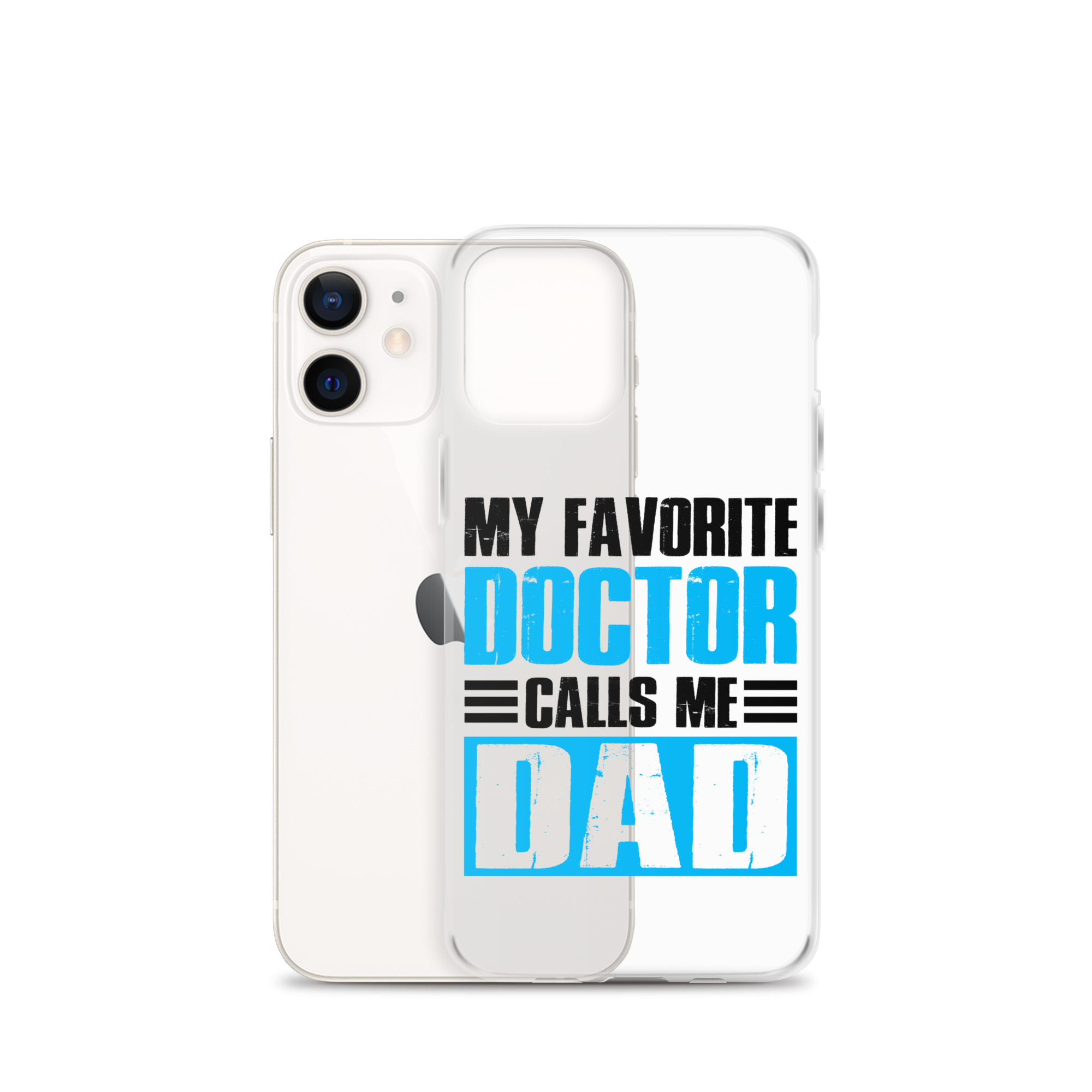 Mer Dad Don't Mess With My Mermaid Clear Case for iPhone®