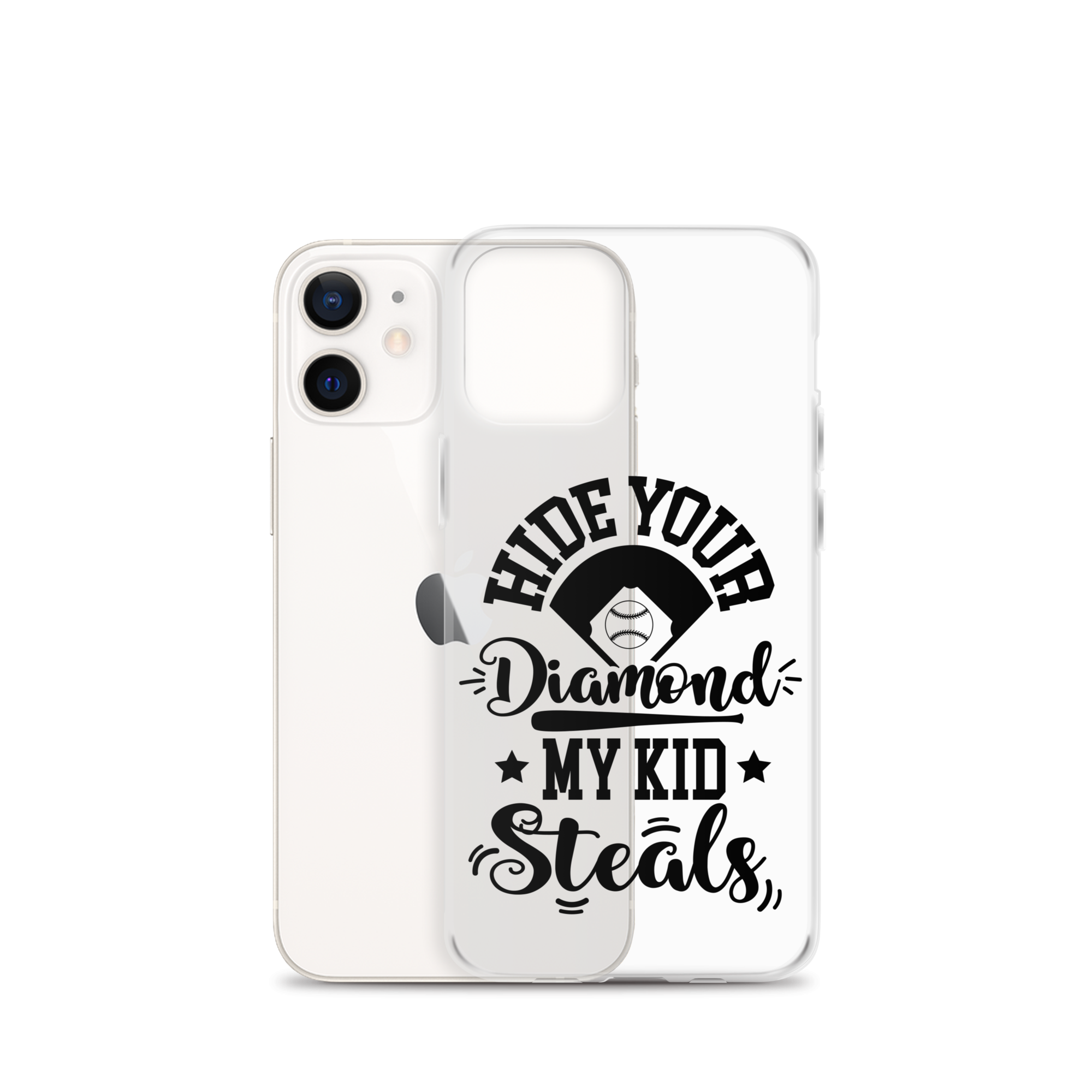 Hide Your Diamond My Kid Steals Clear Case for iPhone®