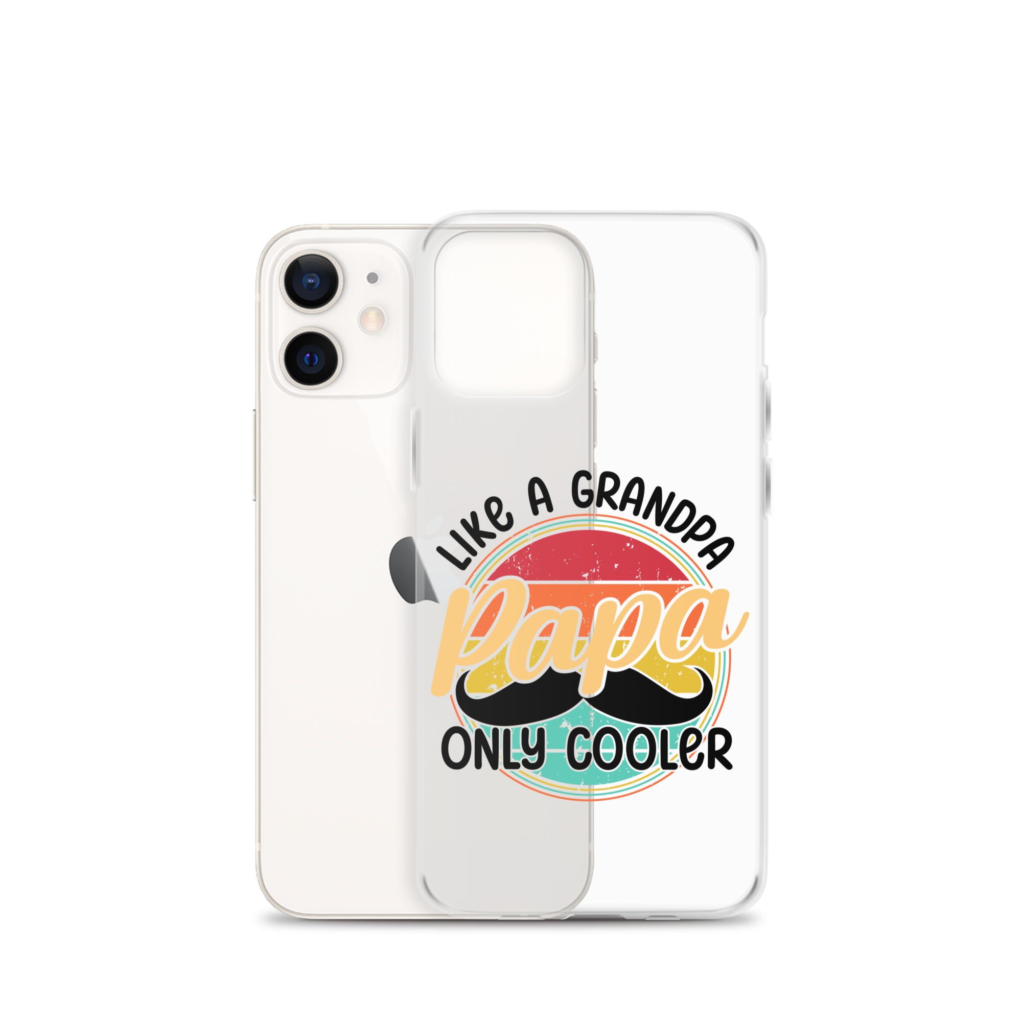 Papa Like A Grandpa Only Cooler Clear Case for iPhone®