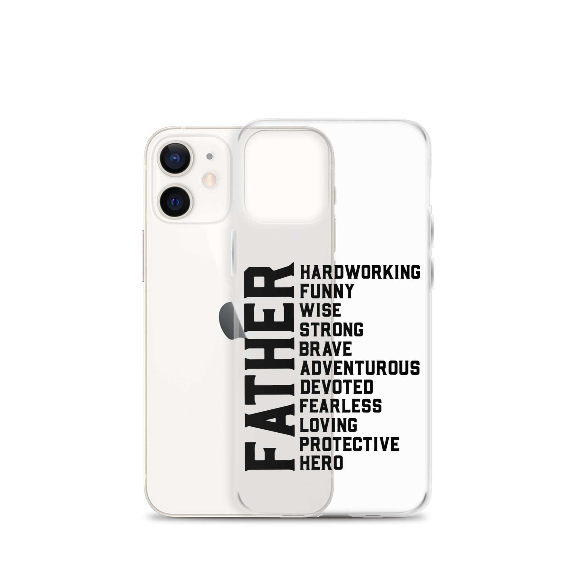 Father Hardworking funny Wise Strong Clear Case for iPhone®