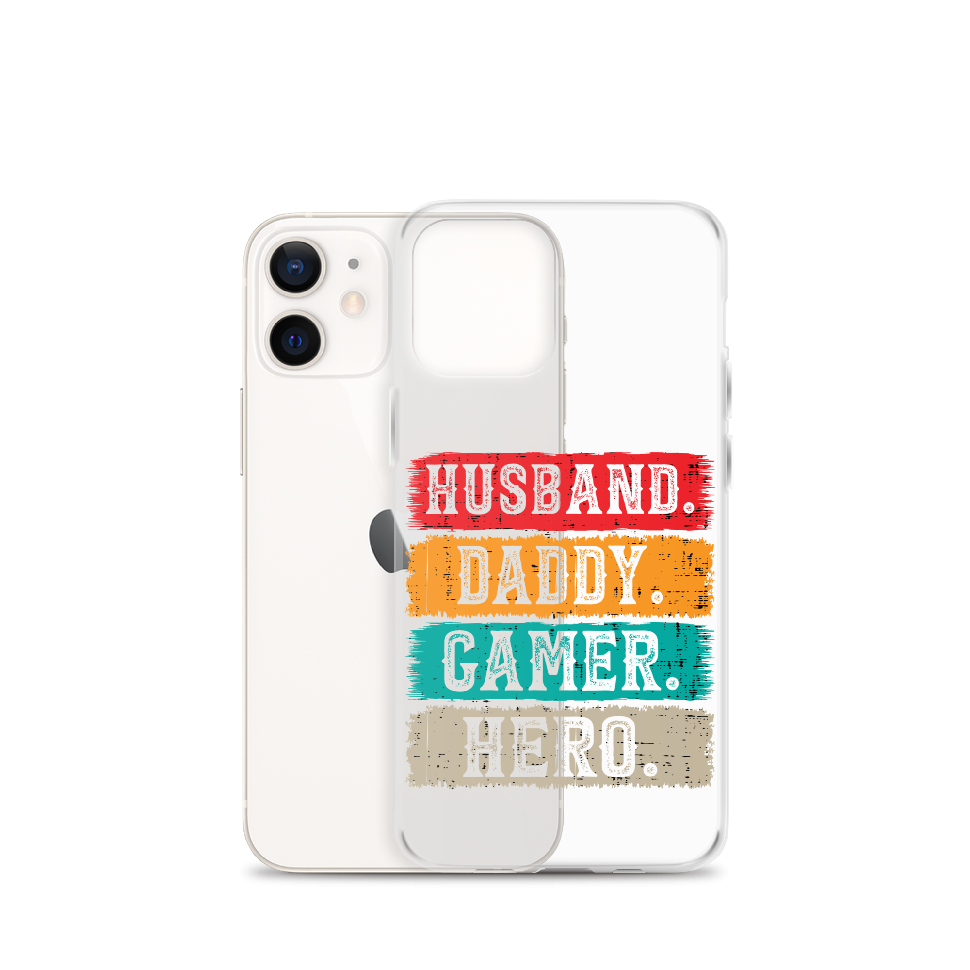 Husband, Daddy, Gamer, Hero Clear Case for iPhone®