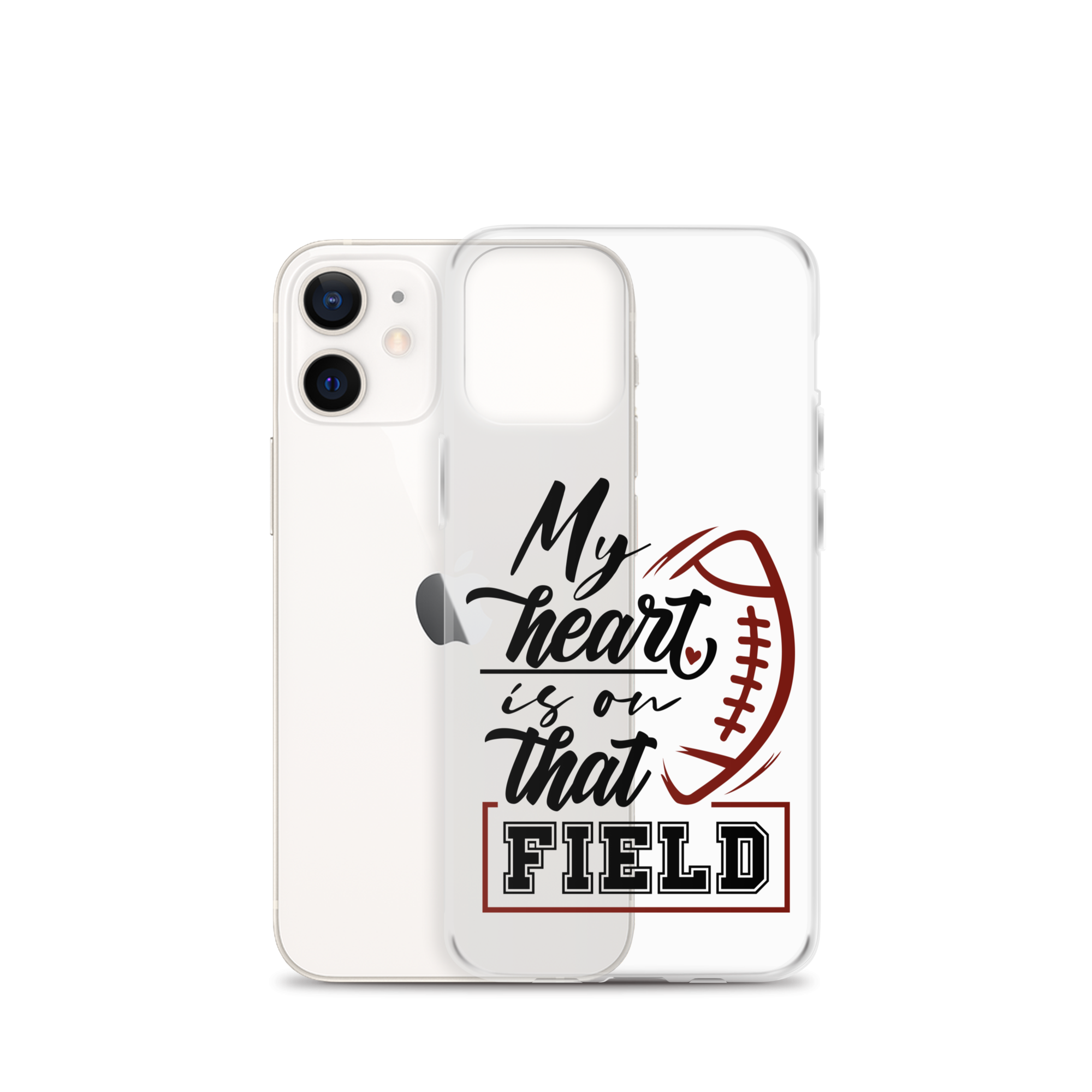 My Heart Is On That Field Clear Case for iPhone®