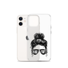 Bad Mom Messy Bun Clear Case for iPhone®