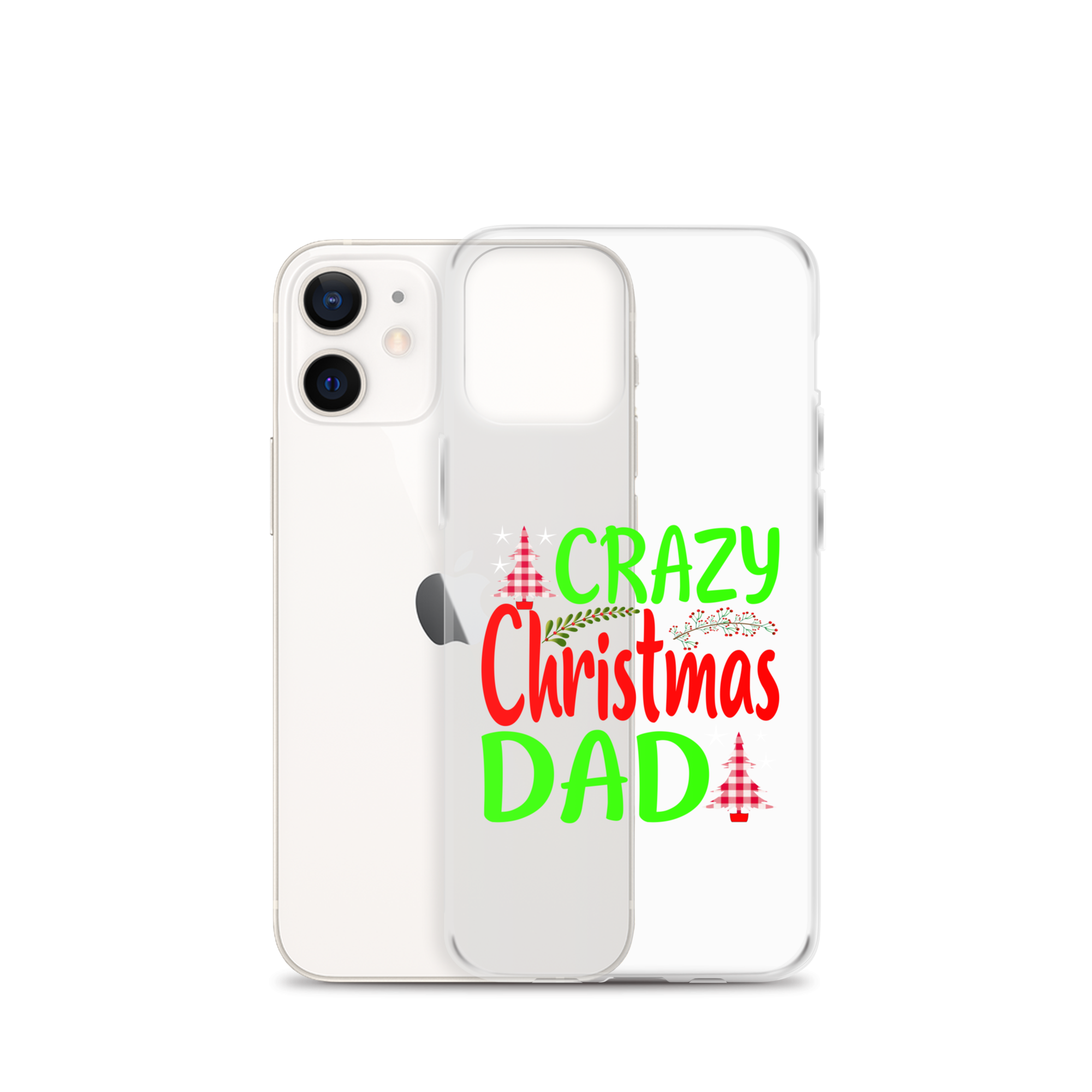 Crazy Christmas Dad Clear Case for iPhone®