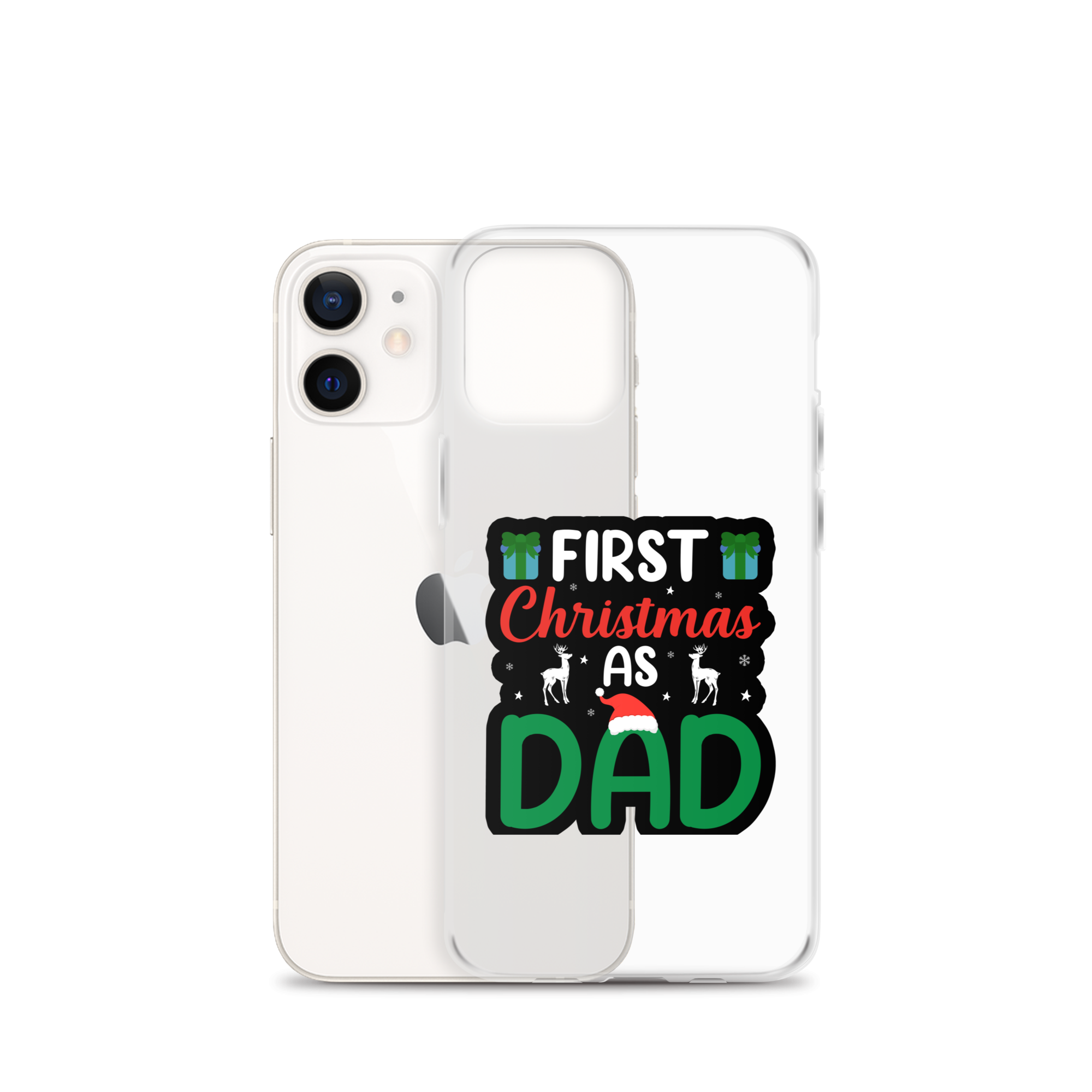 First Christmas As Dad Clear Case for iPhone®