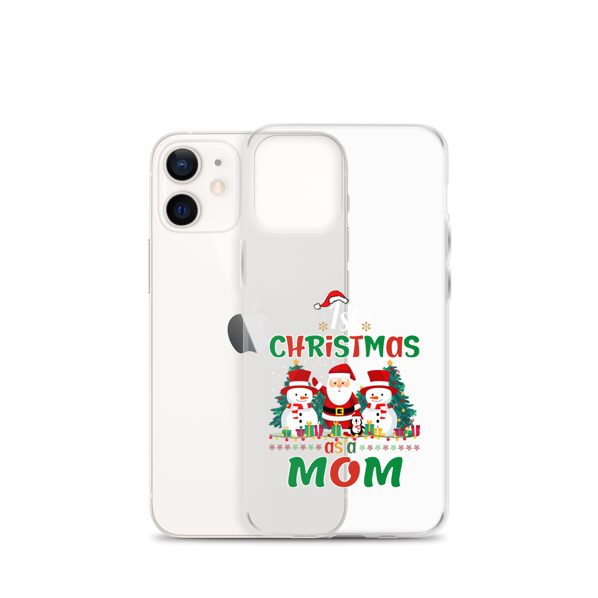 1st Christmas As A Mom Clear Case for iPhone®