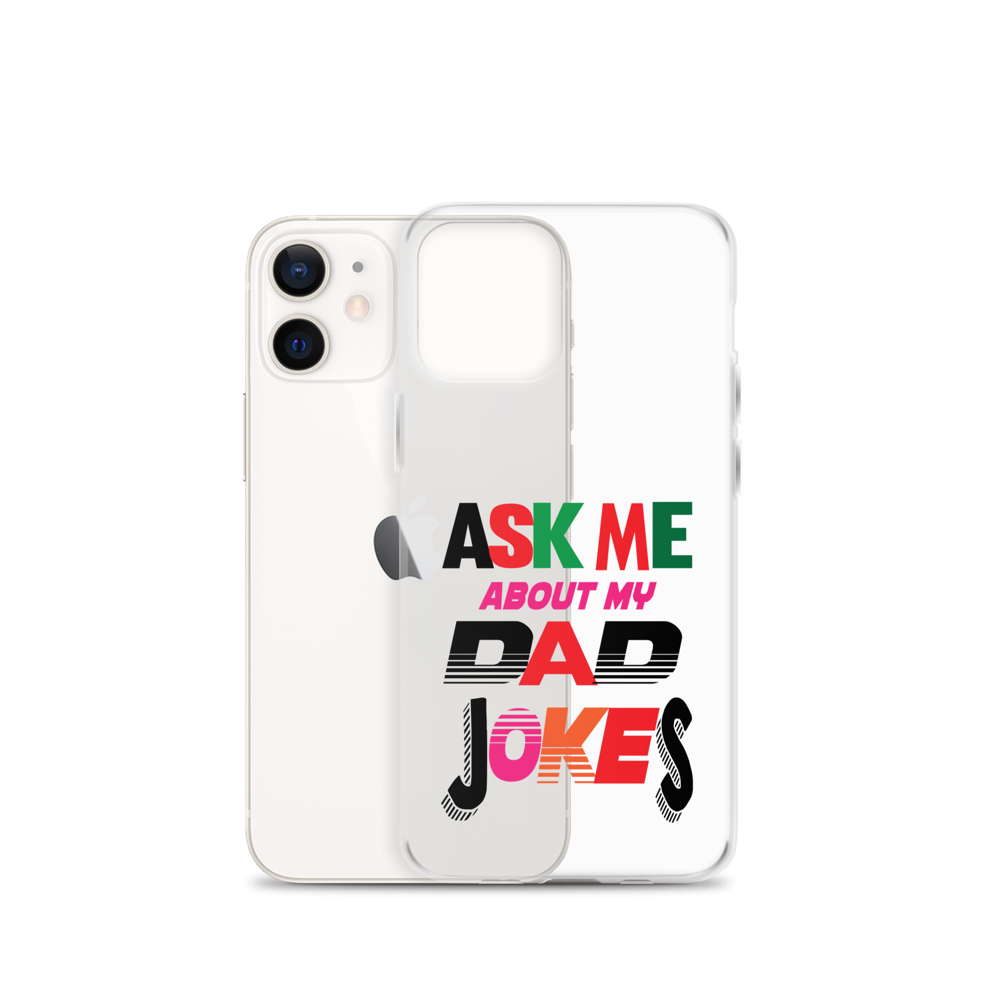 Ask Me About My Dad Jokes Clear Case for iPhone®