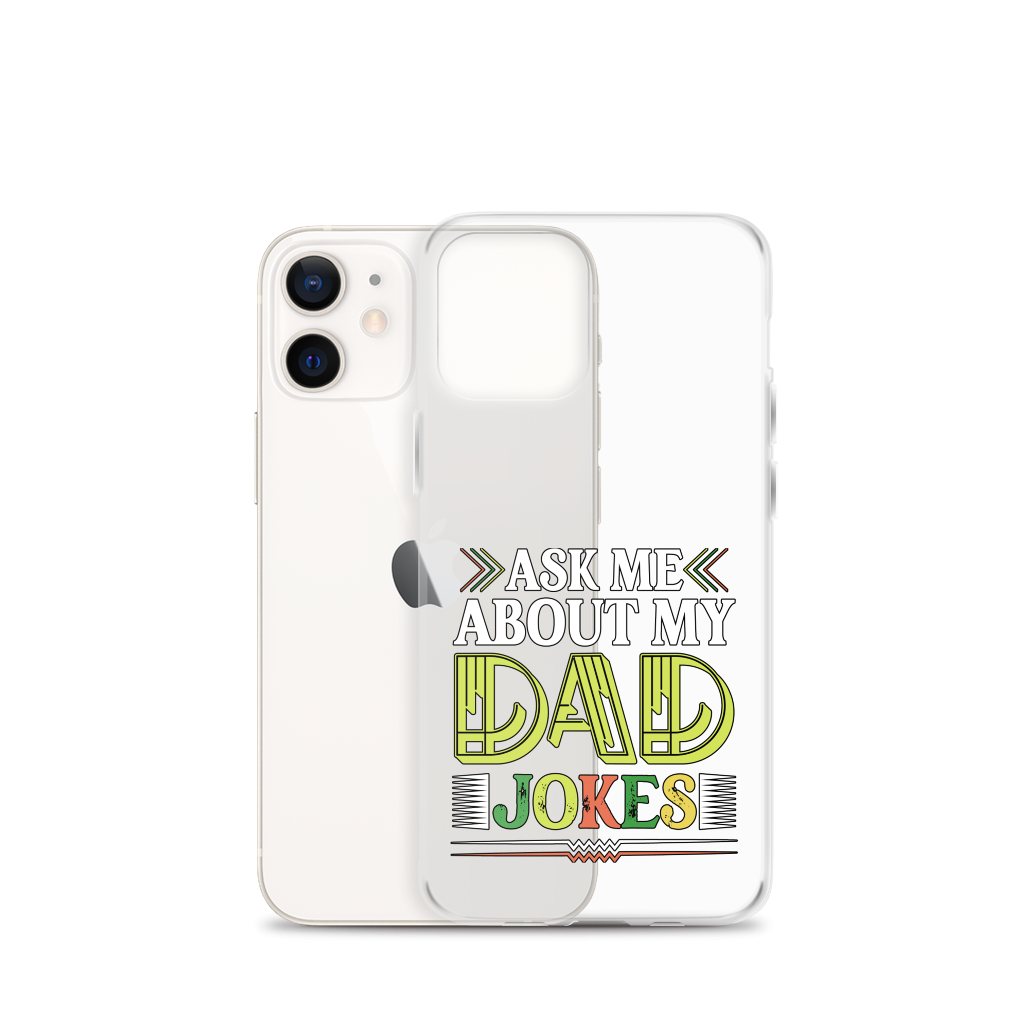 Ask Me About My Dad Jokes Clear Case for iPhone®