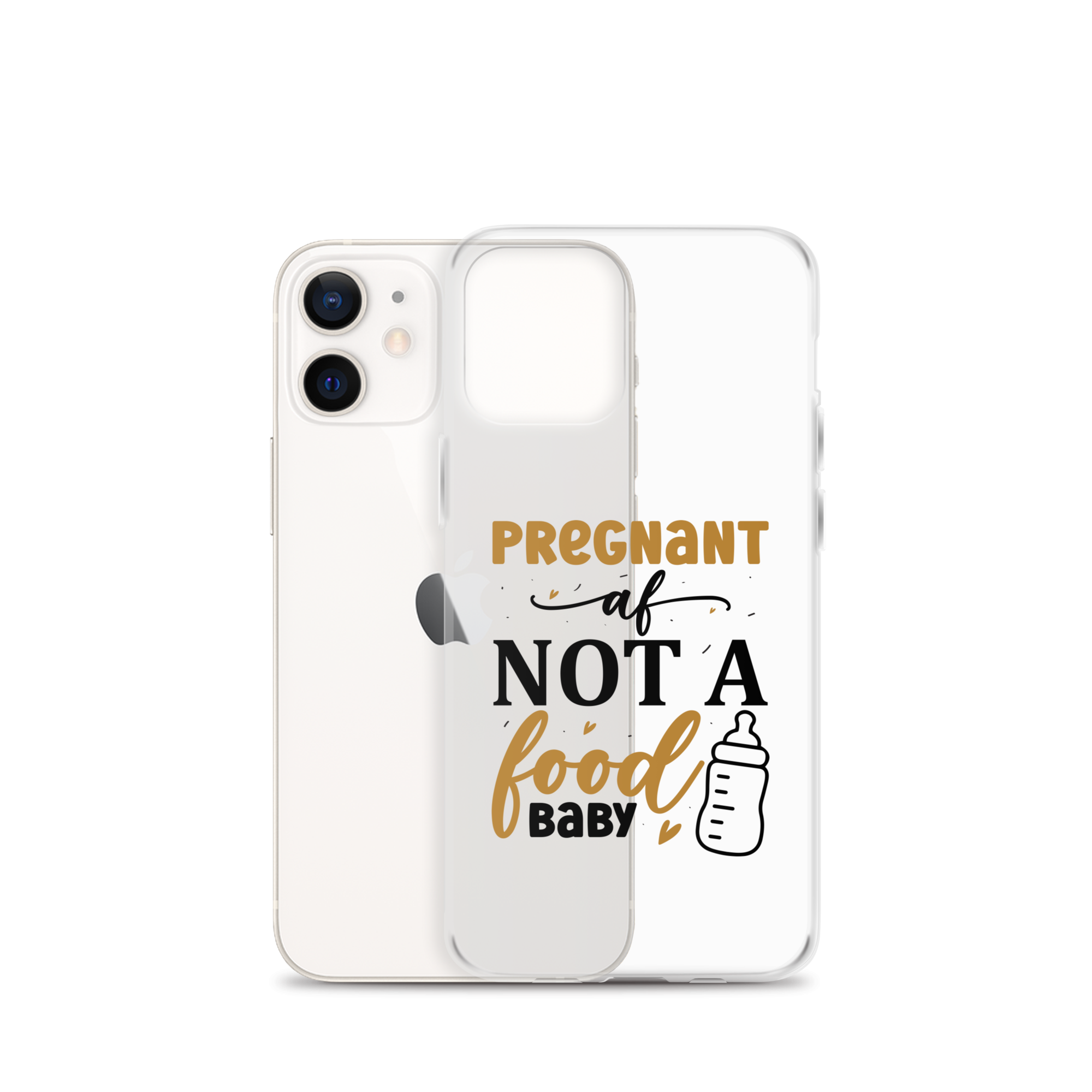 Pregnant AF Not A Food Baby Clear Case for iPhone®