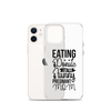 Eating Donuts For Two Funny Pregnant Mom Clear Case for iPhone®