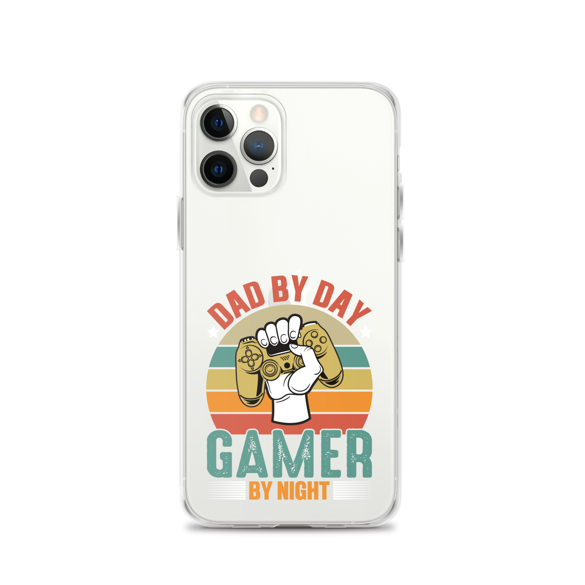 Dad By Day Gamer By Night Clear Case for iPhone®