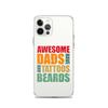 Awesome Dads Tattoos Beards Clear Case for iPhone®