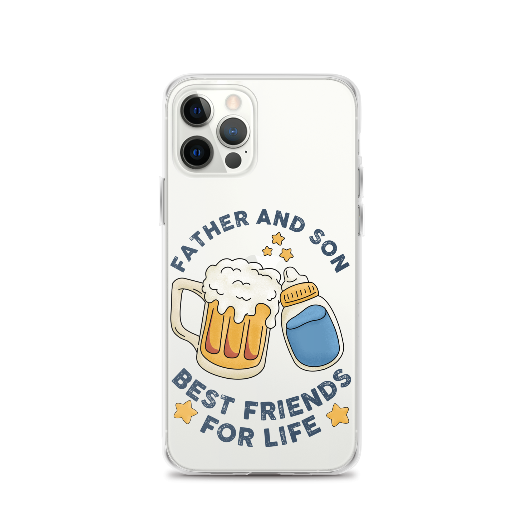 Father And Son Best Friends For Life Clear Case for iPhone®