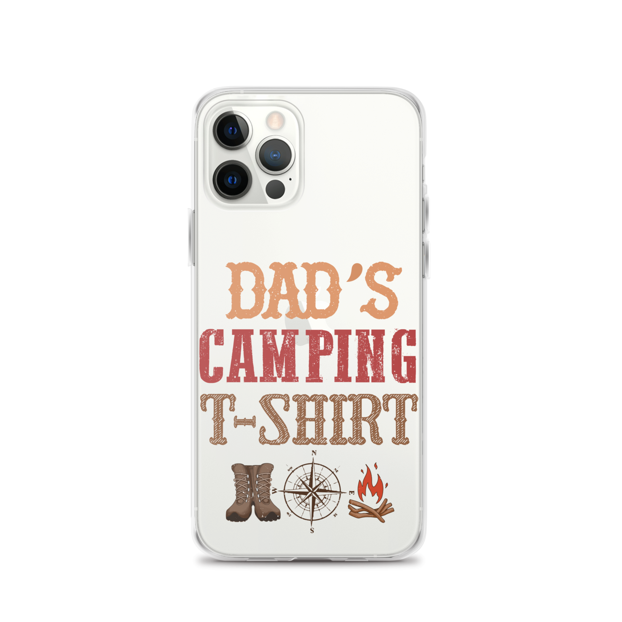 Dad's Camping T-Shirt Clear Case for iPhone®