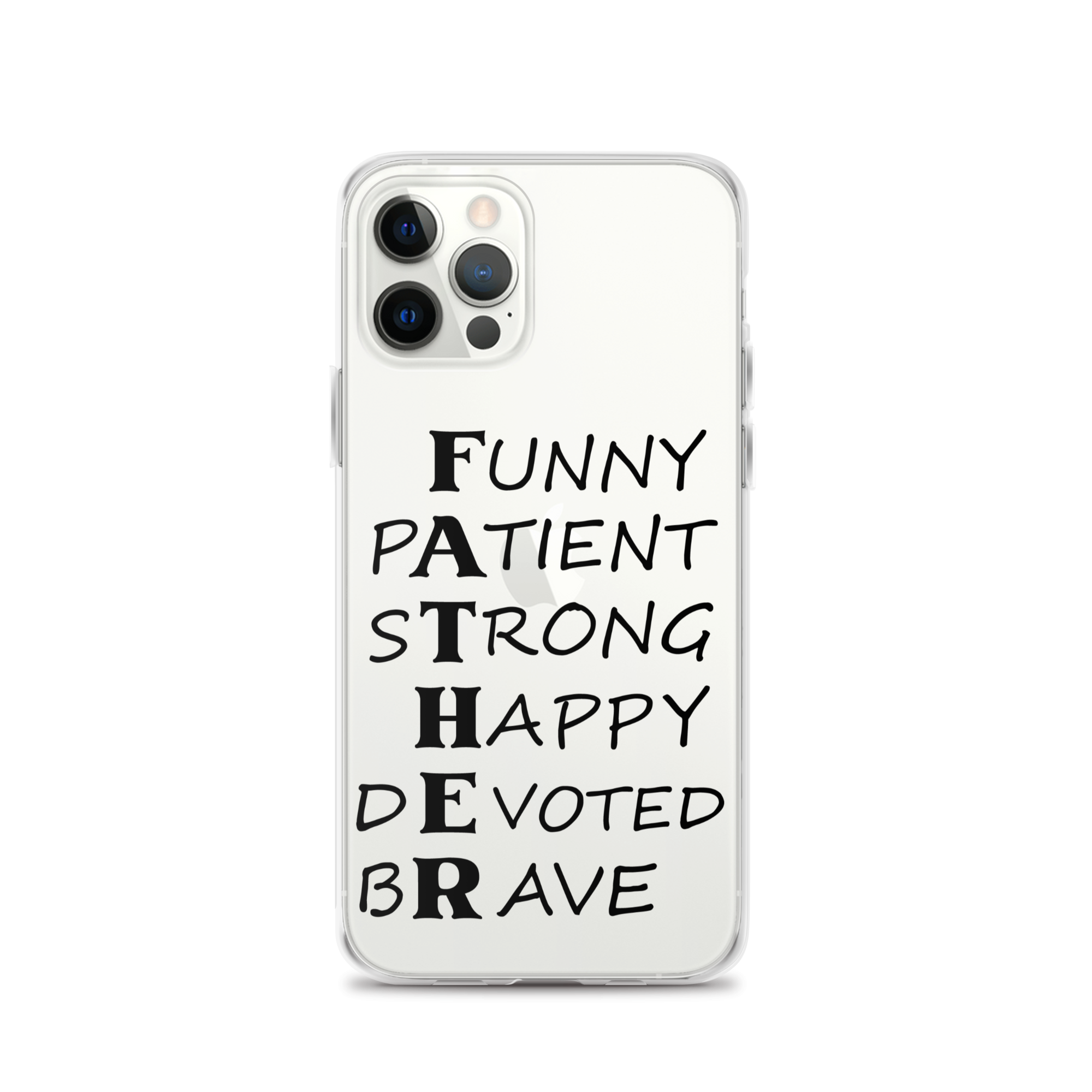 Funny Patient Strong Happy Devoted Brave Clear Case for iPhone®