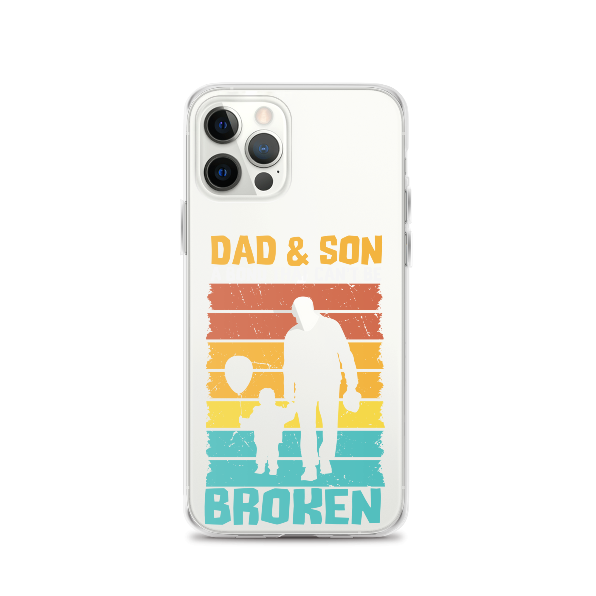 Dad And Son A Bond that can't Be Broken Clear Case for iPhone®