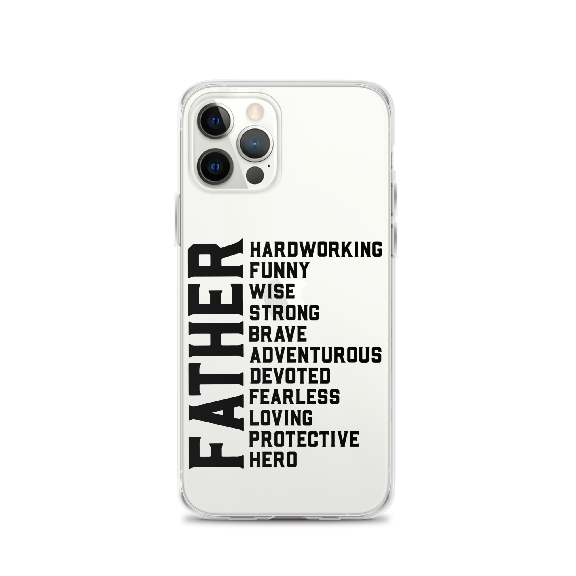 Father Hardworking funny Wise Strong Clear Case for iPhone®