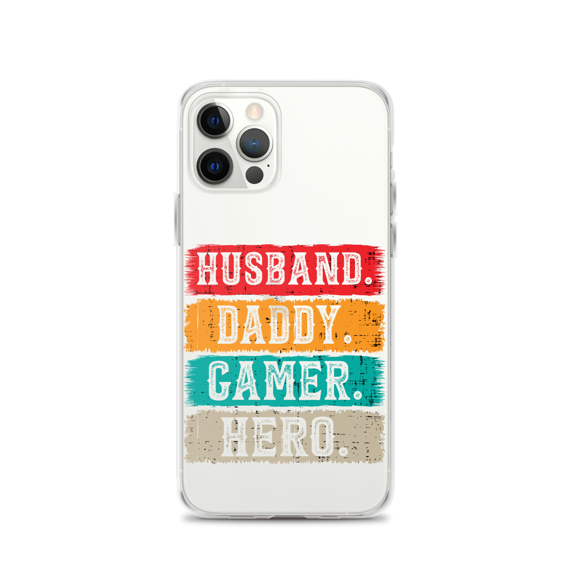 Husband, Daddy, Gamer, Hero Clear Case for iPhone®