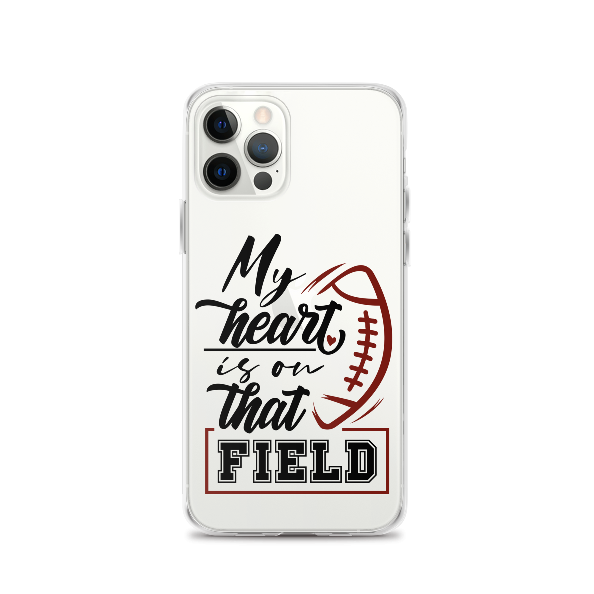 My Heart Is On That Field Clear Case for iPhone®