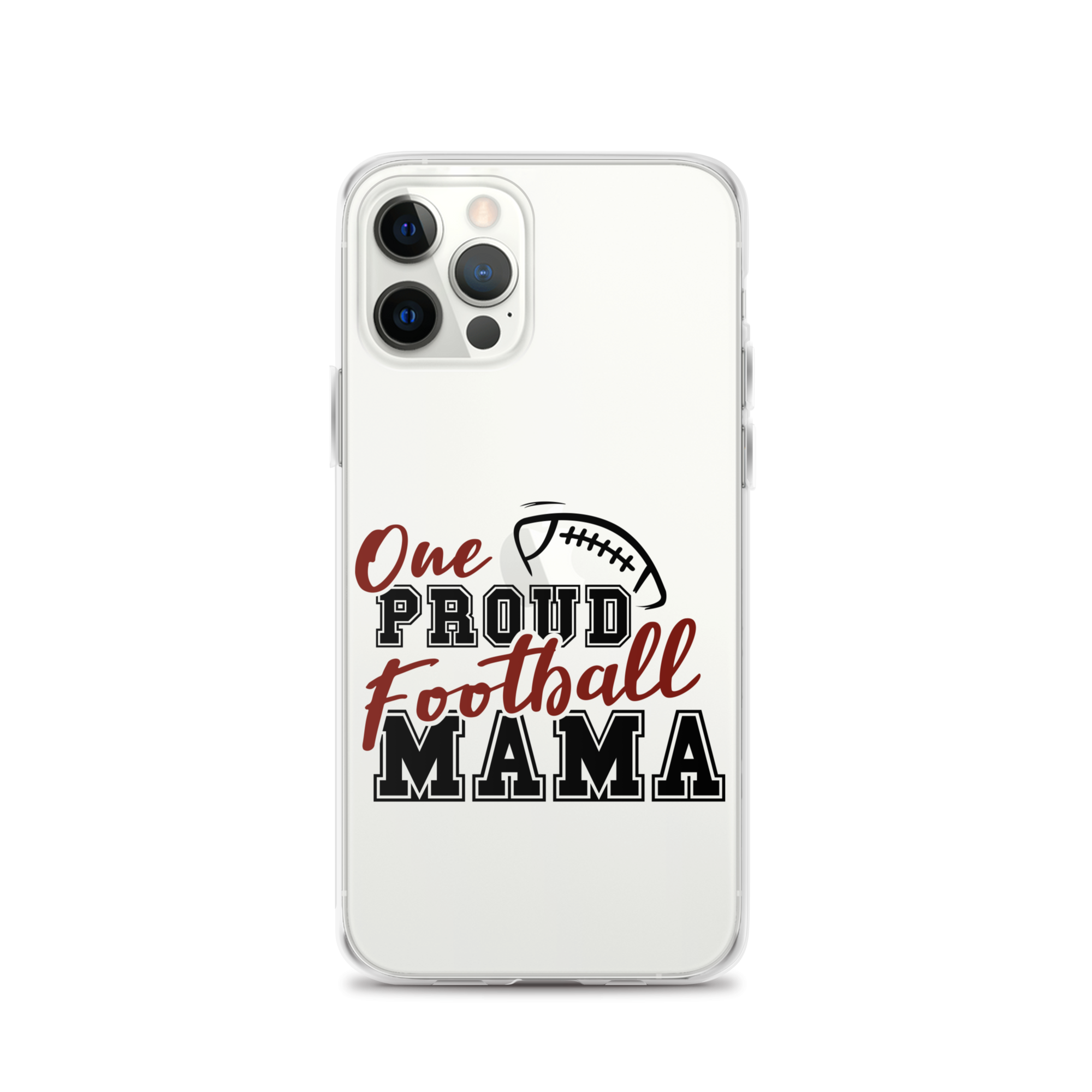 One Proud Football Mom Clear Case for iPhone®